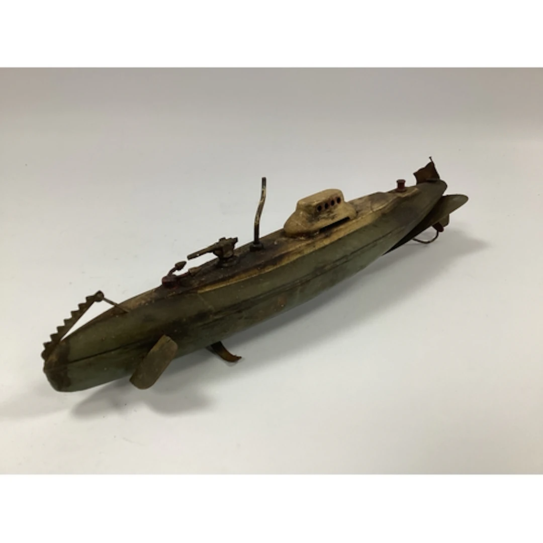 A 1930's Clockwork Submarine by CK of Japan, appears unbroke...