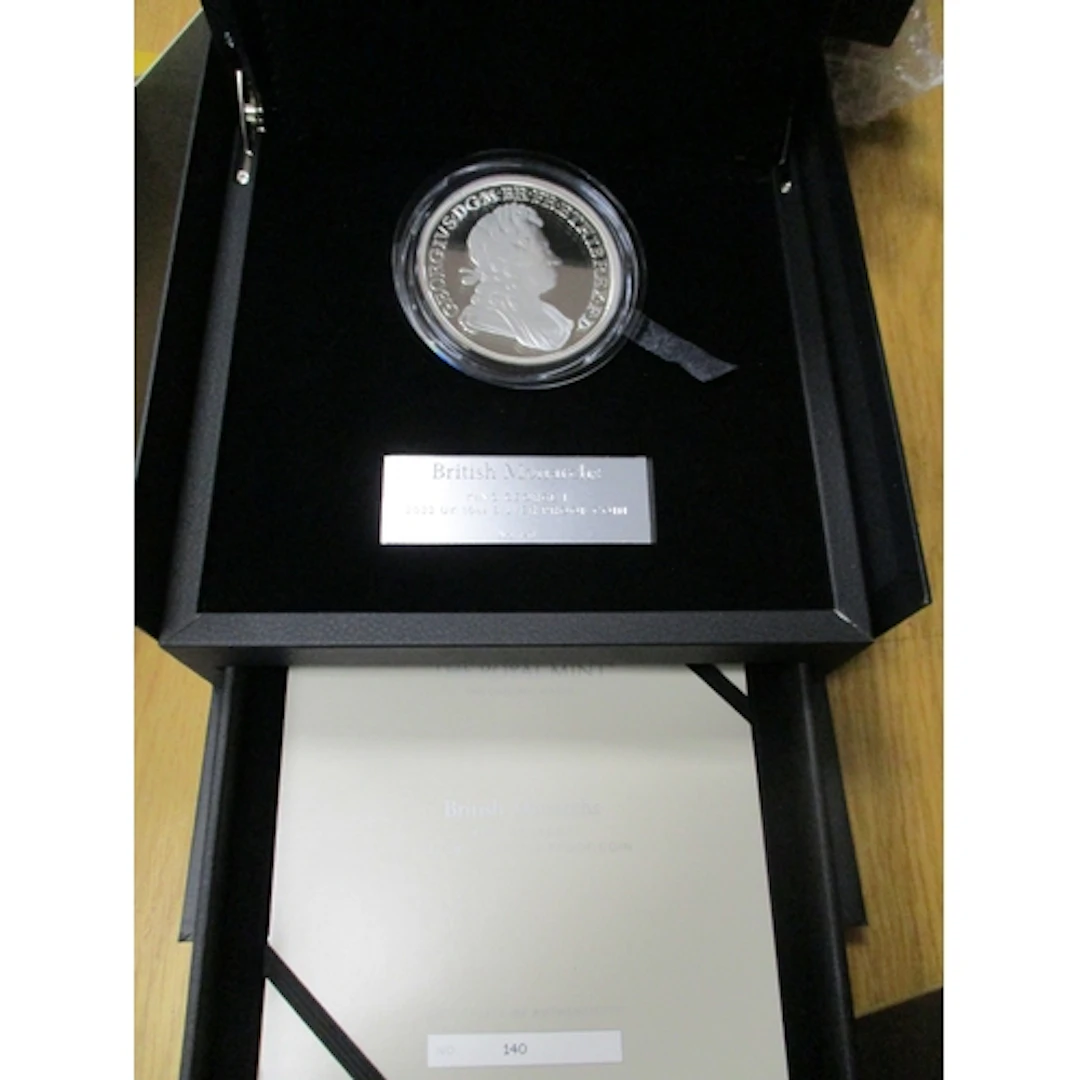 2022 'Monarchs George I' 10oz £10 silver proof FDC. (½B)