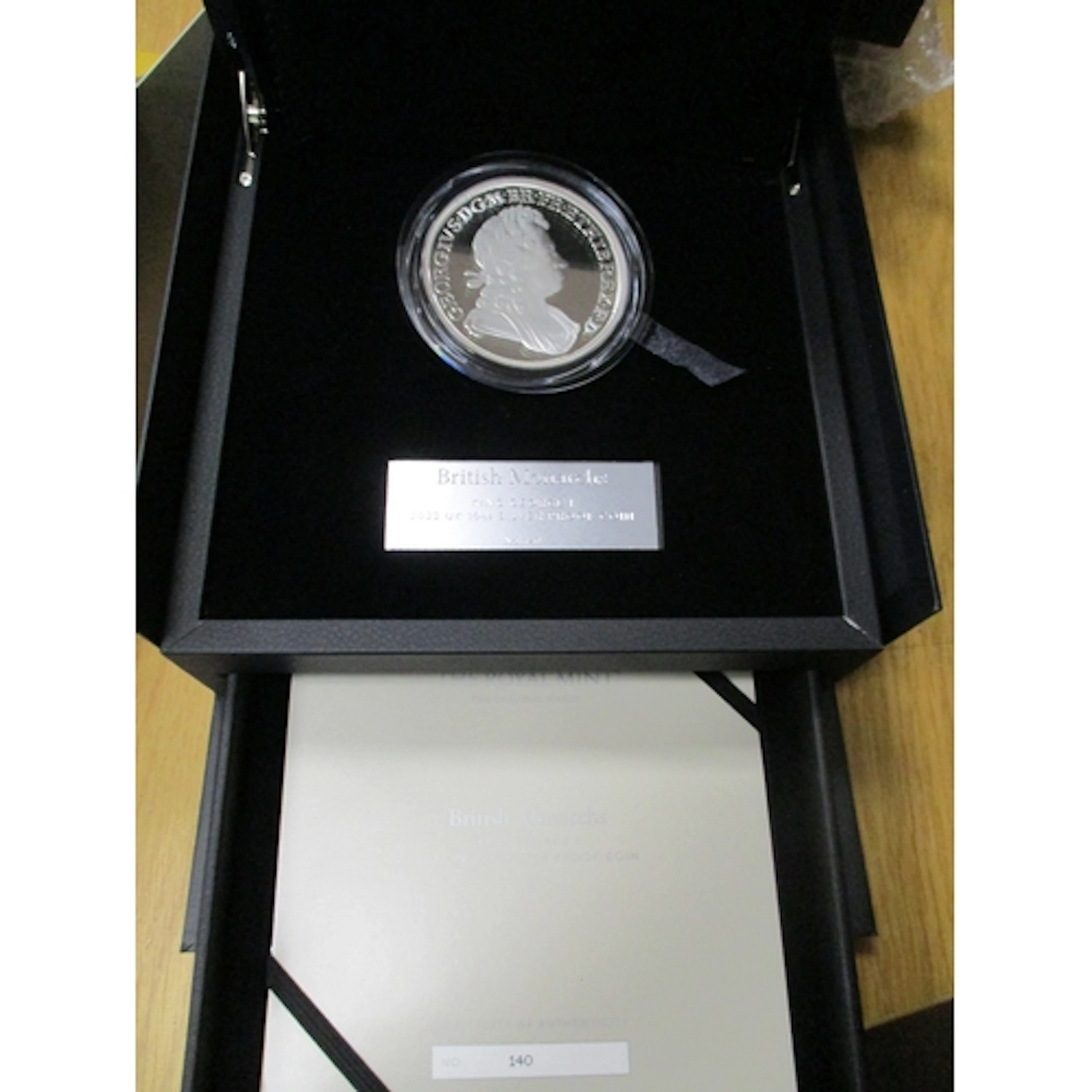 2022 'Monarchs George I' 10oz £10 silver proof FDC. (½B)