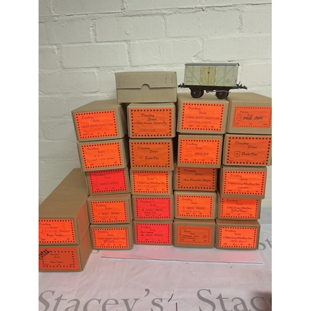 A Collection Of Boxed 0 Gauge Directory Series Wagons, Vans,...
