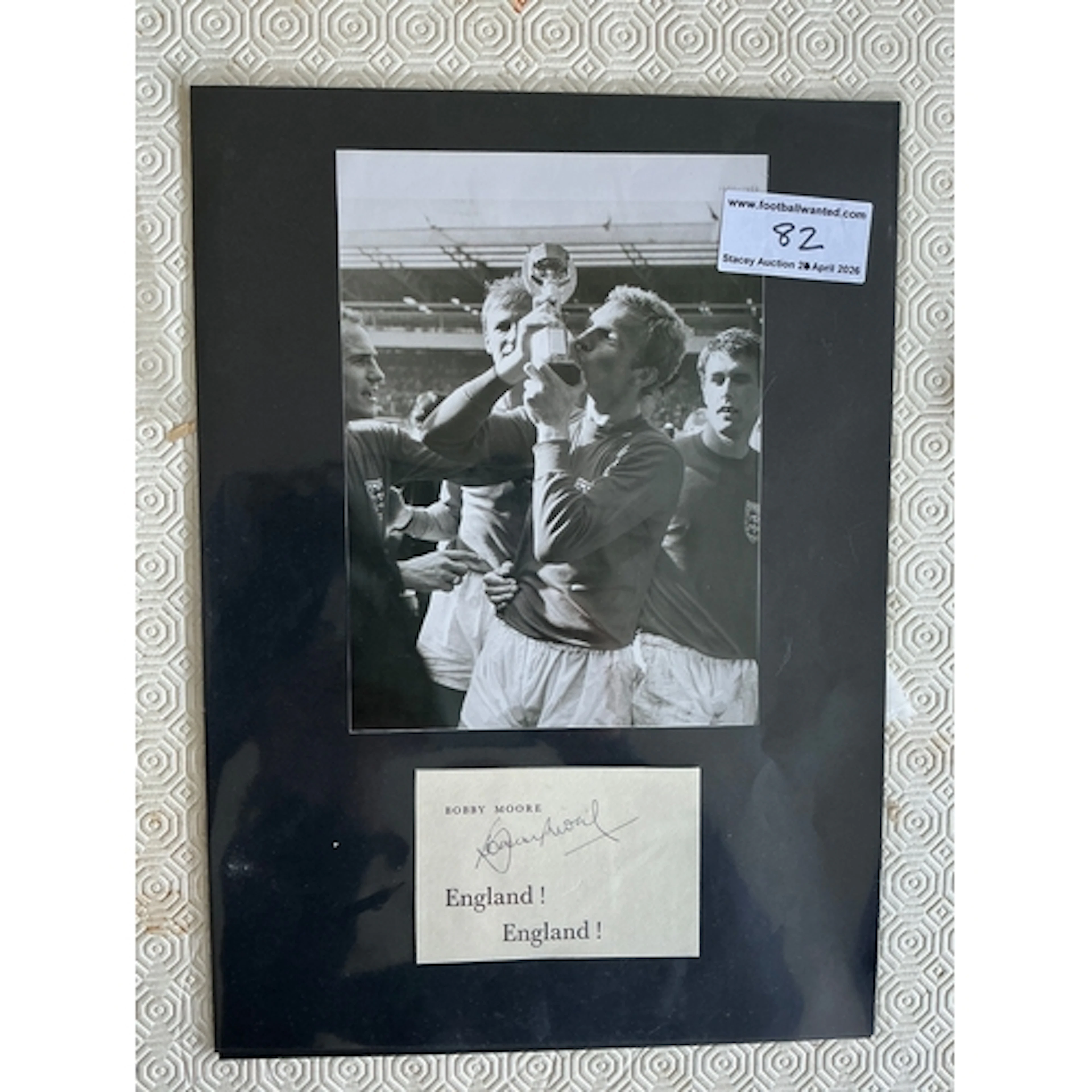 Bobby Moore Signed West Ham + England Football Display: Part...