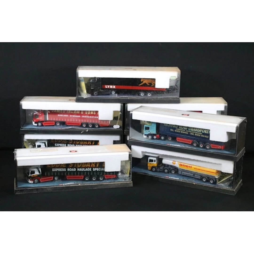 Eight cased 1/50 Corgi Modern Trucks diecast models to inclu...