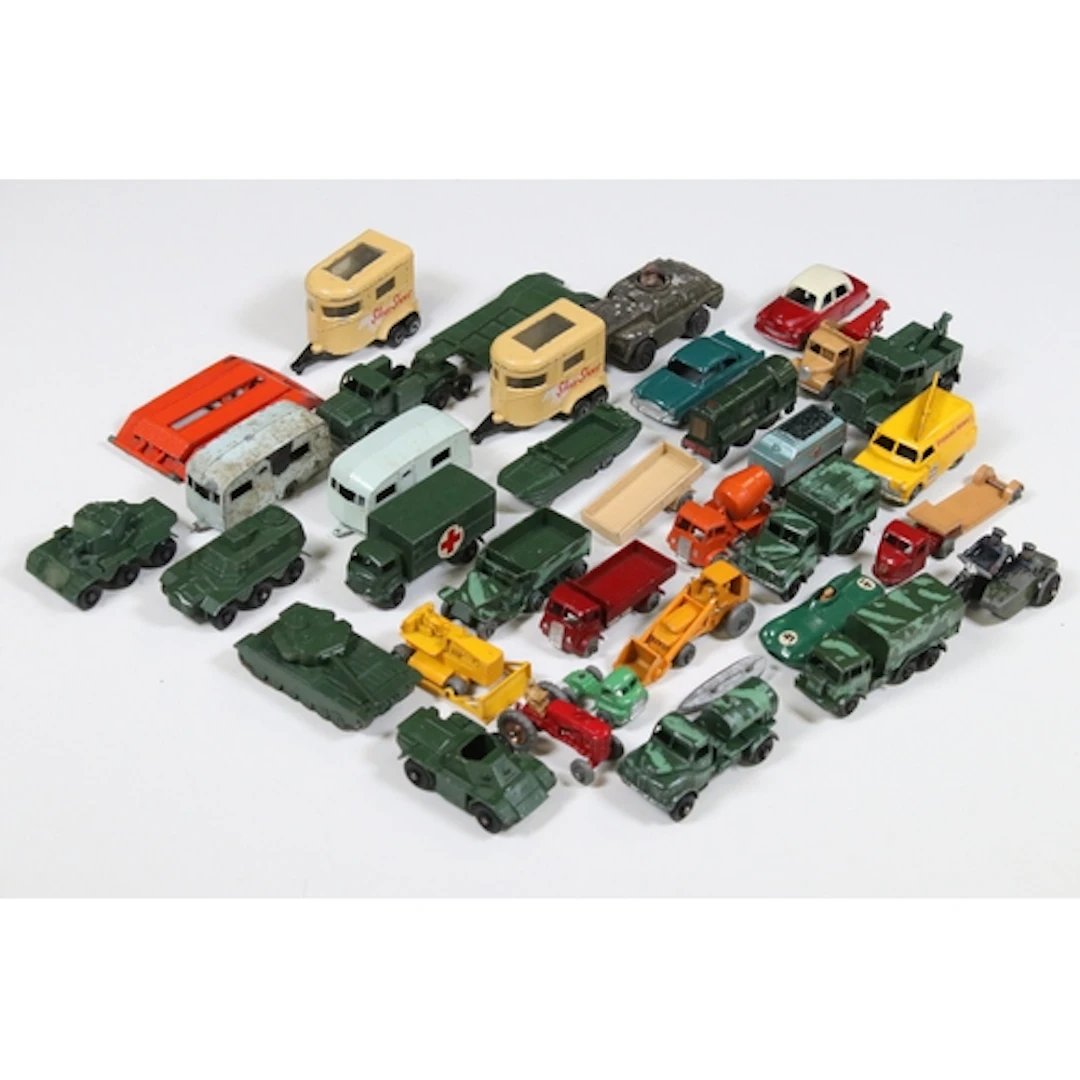 30 Mid 20th C Matchbox Lesney Series playworn diecast models...