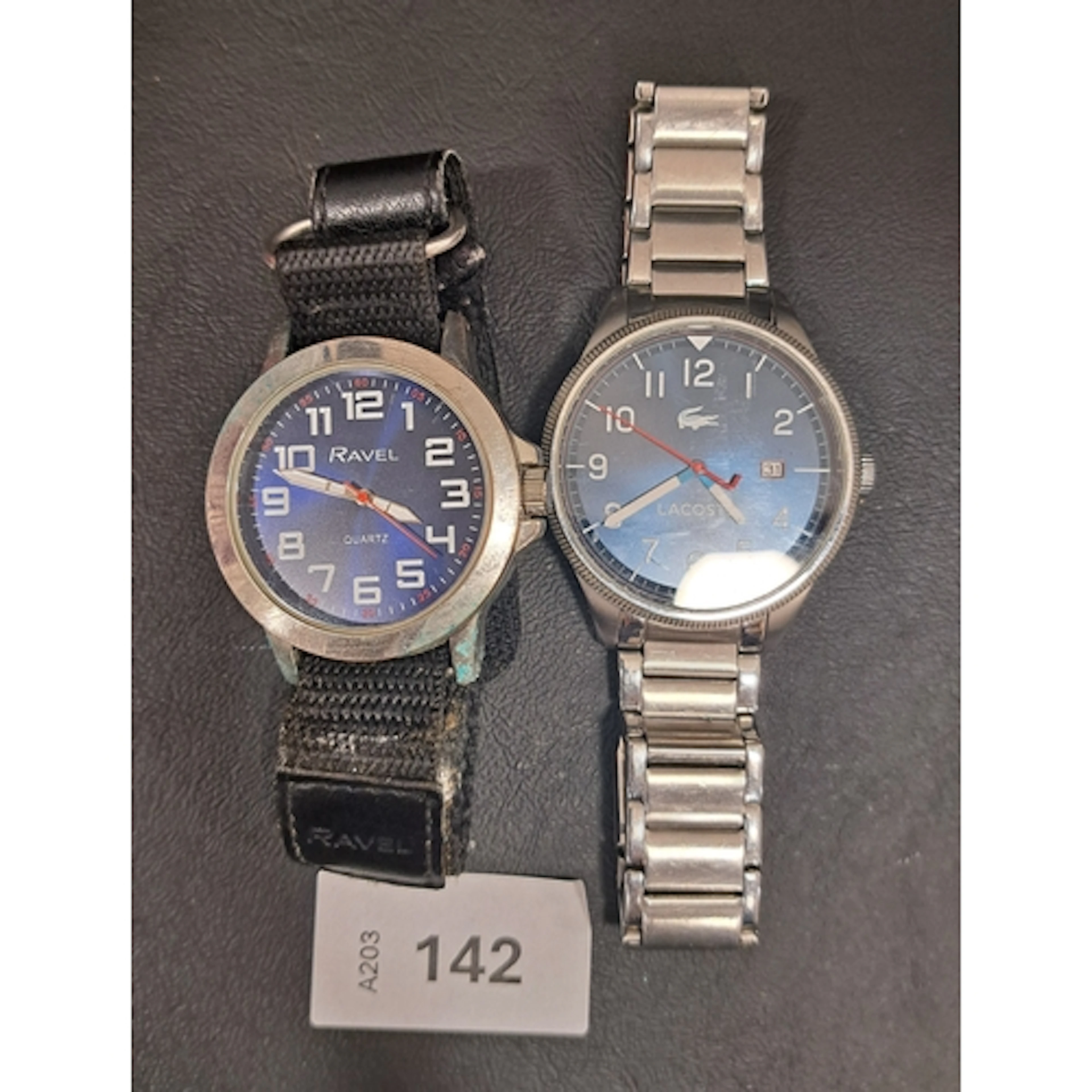 TWO FASHION WATCHES comprising Lacoste, model LC.123.1.14.29...