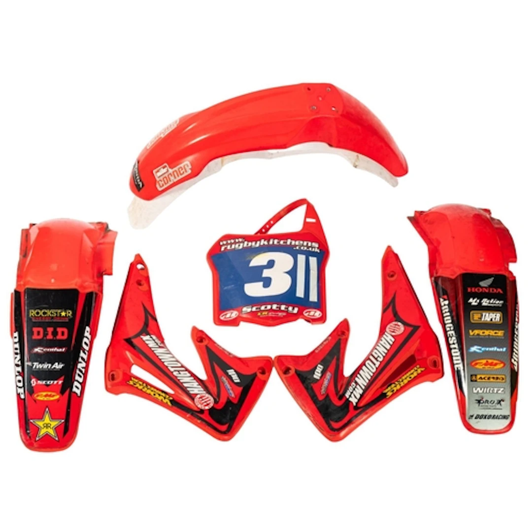 Honda plastic CRF panels comprising two front, guards, two ...