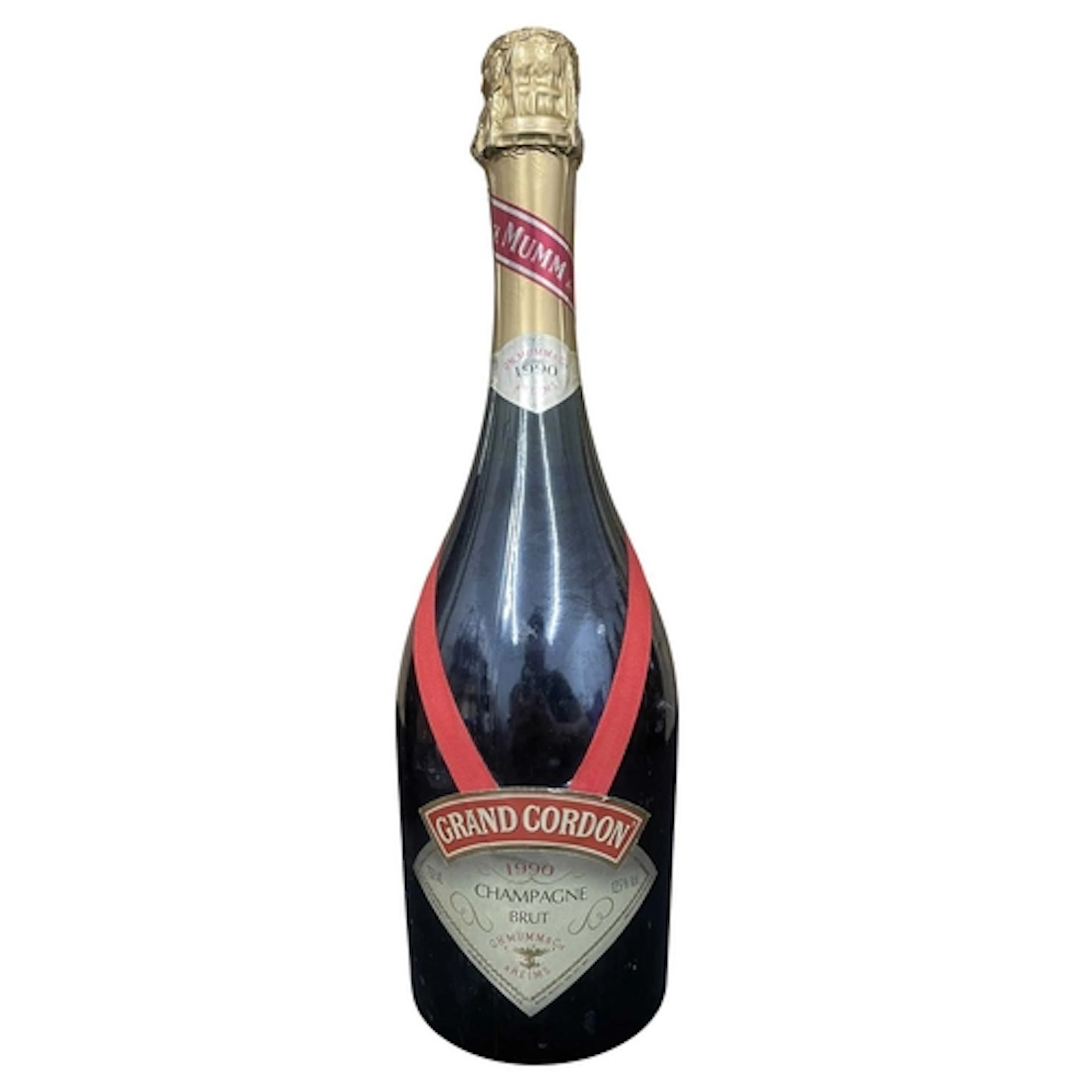 A bottle of Mumm & Co, Reims, Grand Cordon 1990 Champagn...