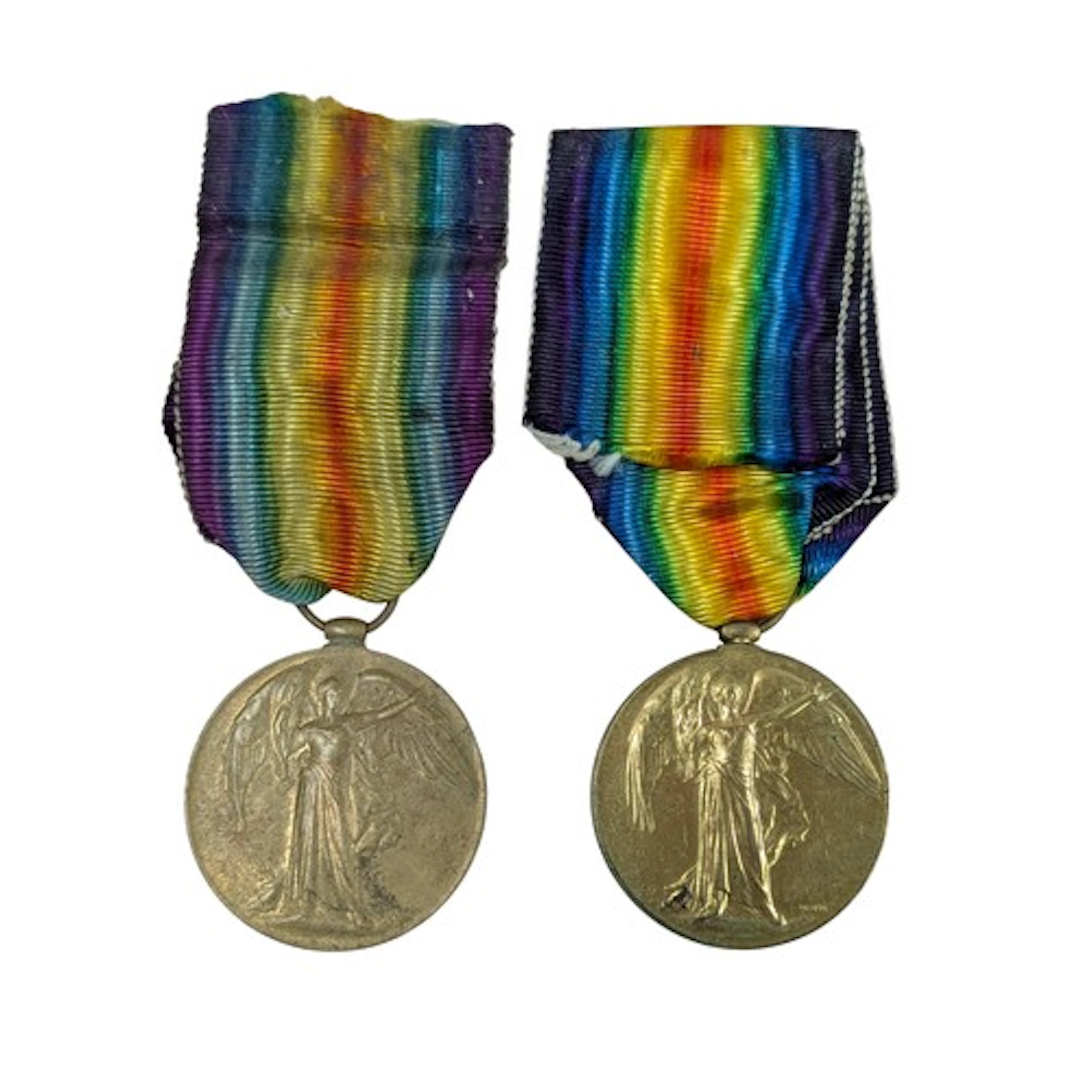 A quantity of two WW1 British Victory Medals, the first to G...