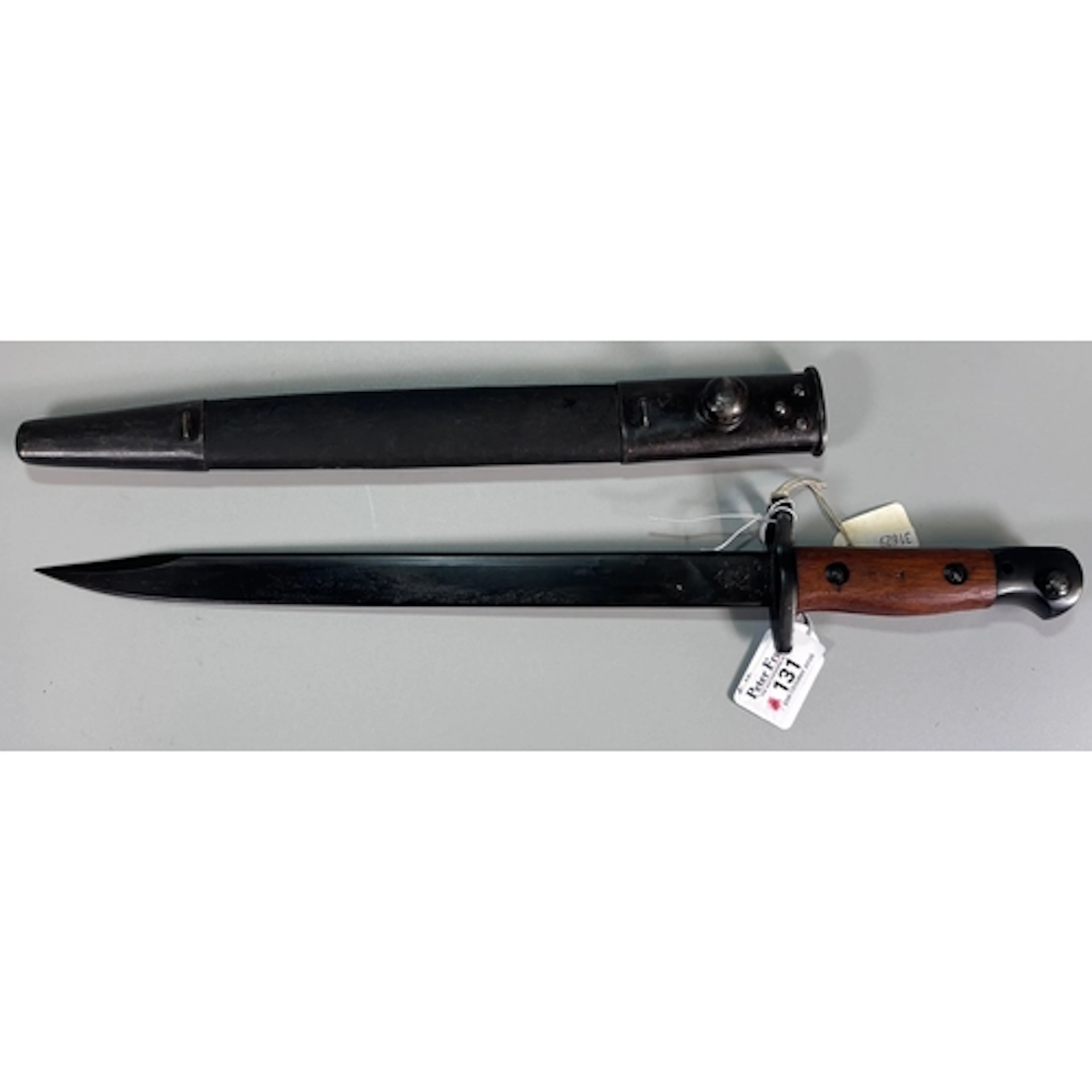 WW2 British/Indian Mk II SMLE bayonet, marked ‘RFI’ and date...