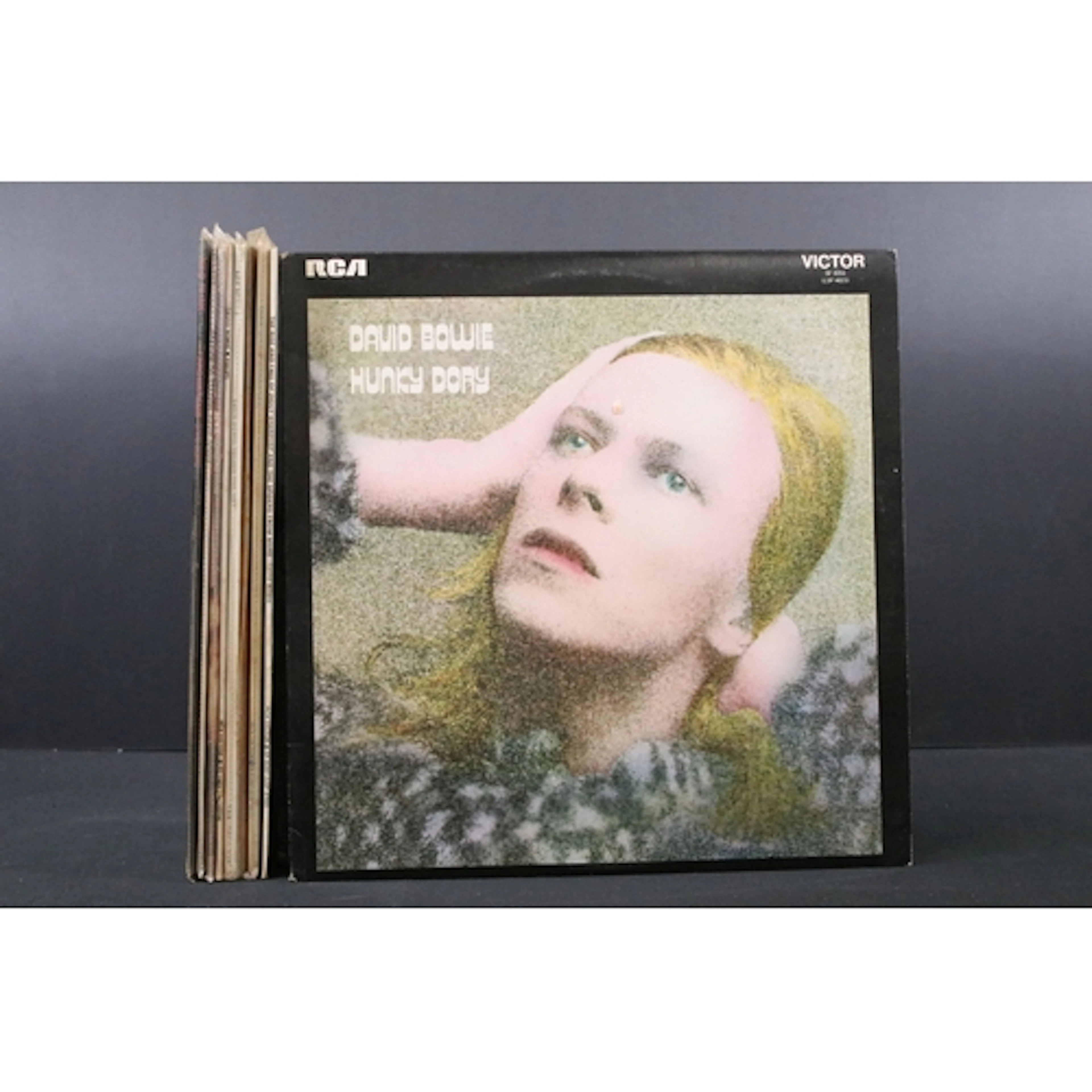 Vinyl - 9 David Bowie LPs to include Hunky Dory, Ziggy Stard...
