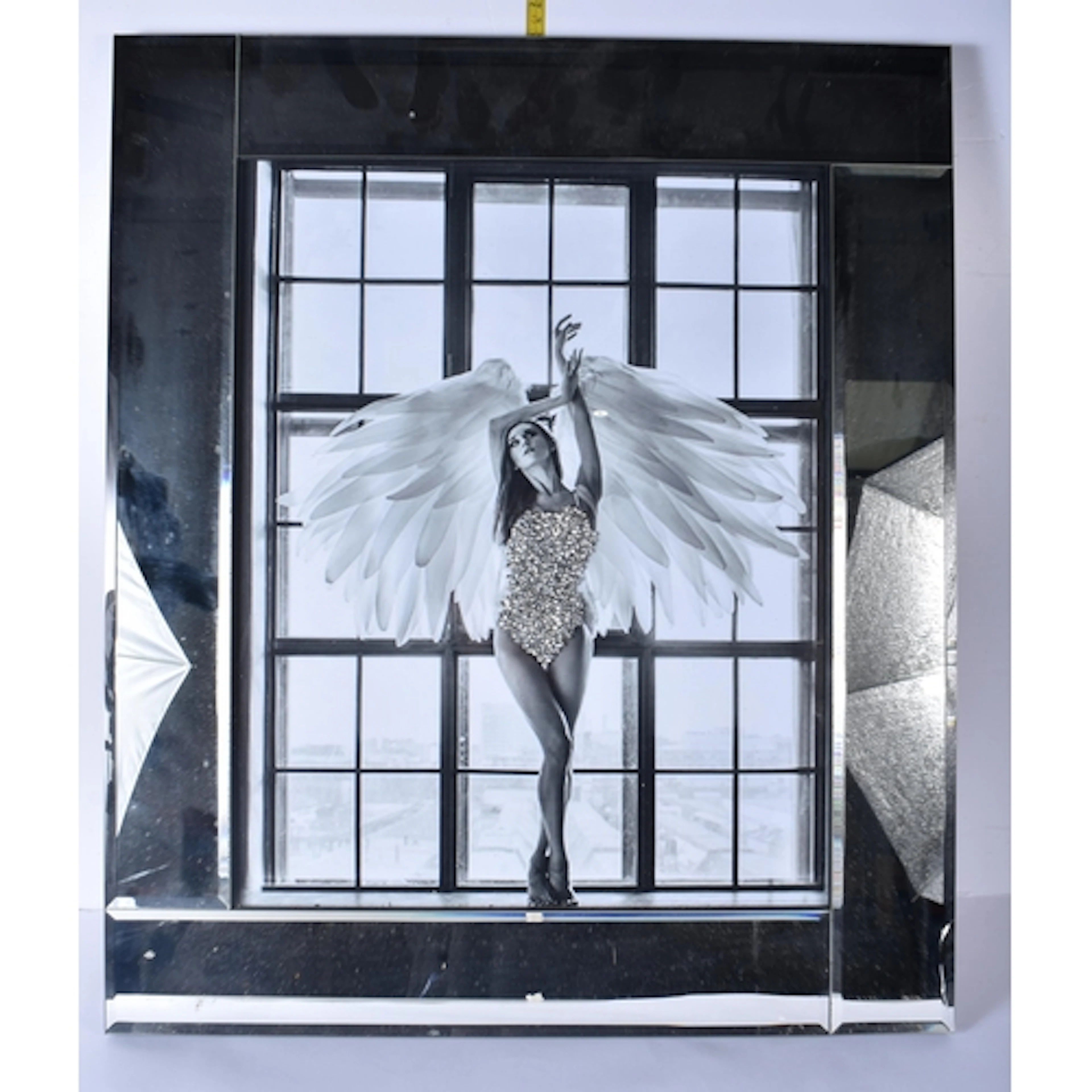 An Angel wings fashion poster mirror 56 x 56cm