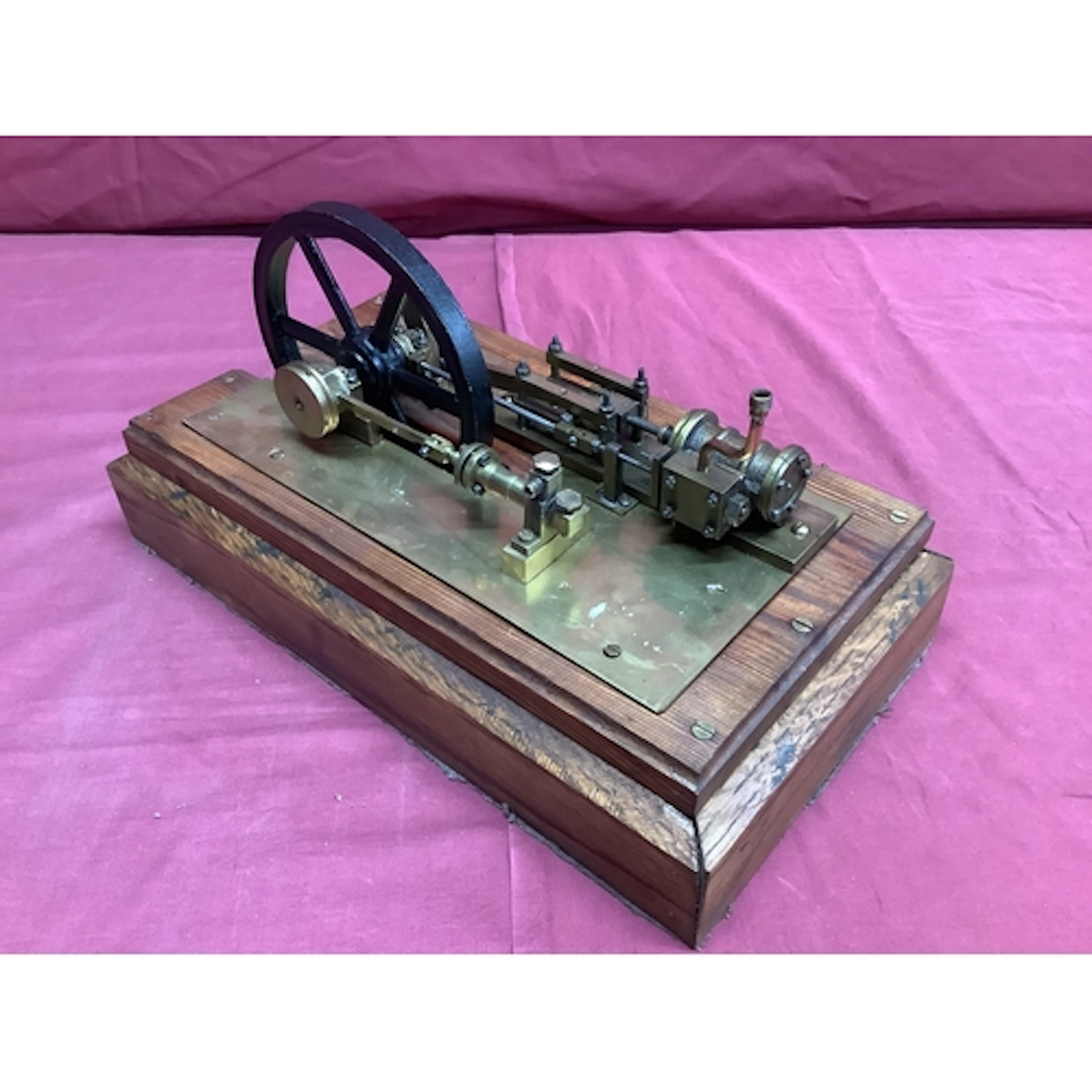 A Brass And Cast Metal Horizontal Live Steam Mill Engine wit...