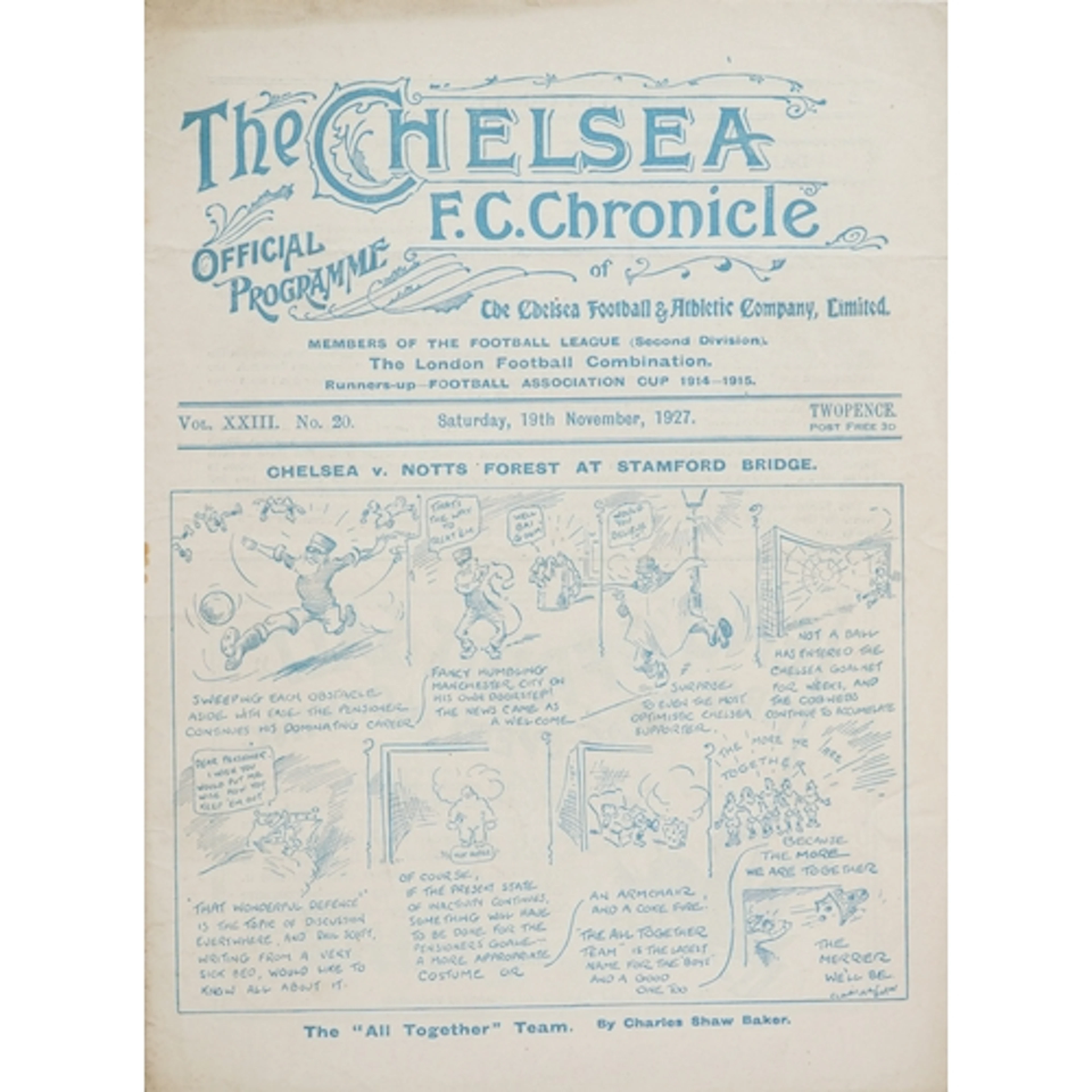 The Chelsea F.C. Chronicles official football programme - Ch...