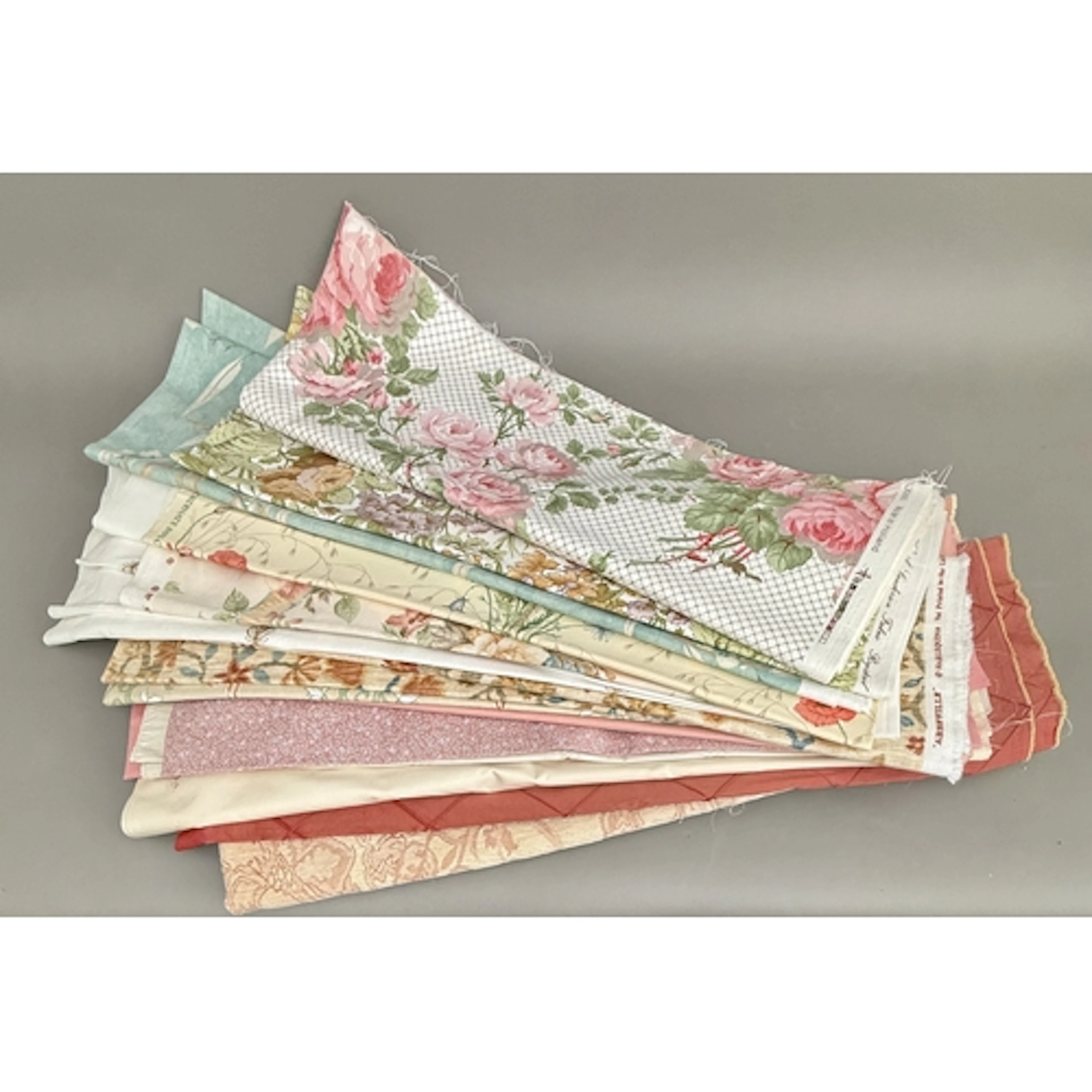 Fifteen remnants of good quality curtain and furnishing fabr...