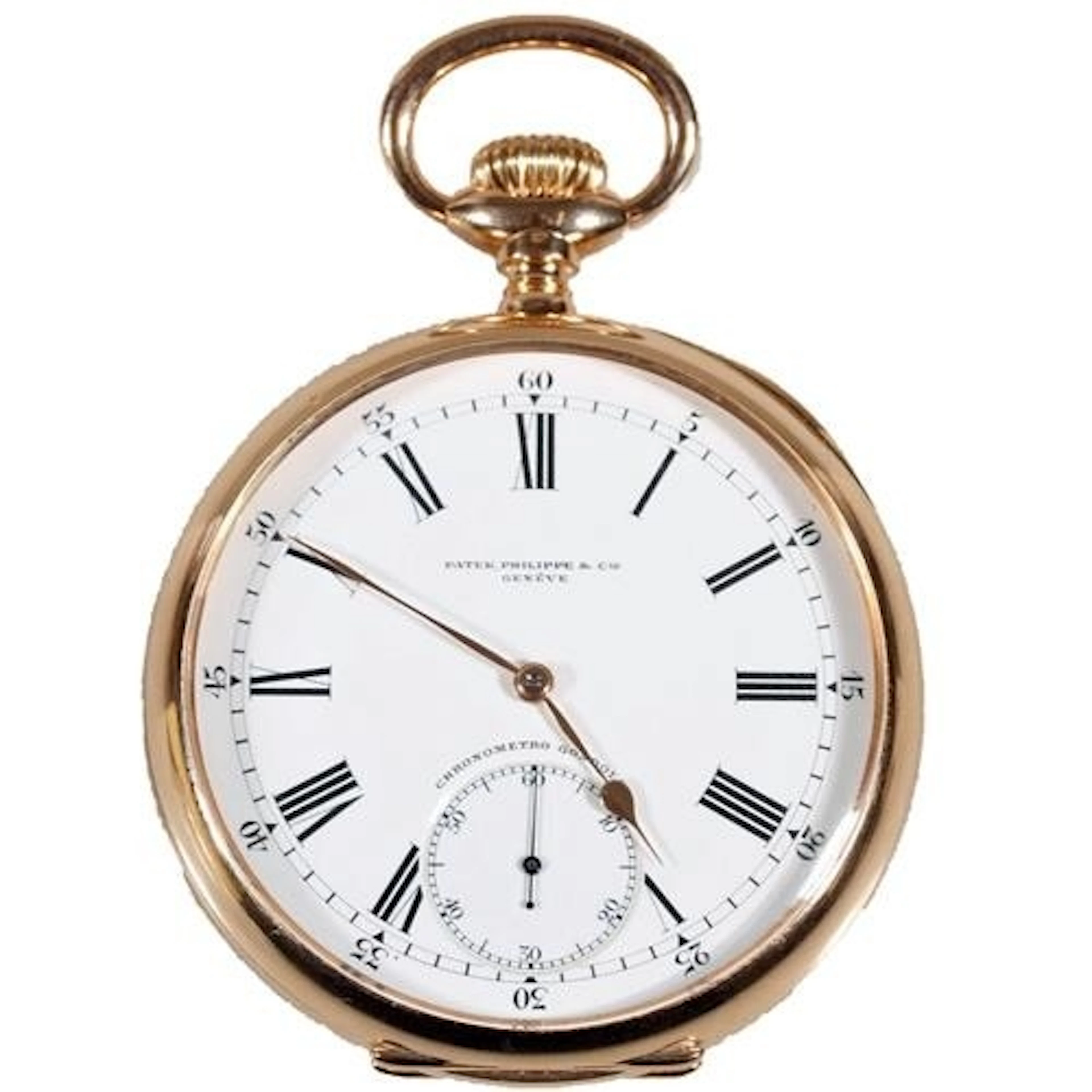 18ct yellow gold Patek Phillipe Genève chronometro gondolo, ...
