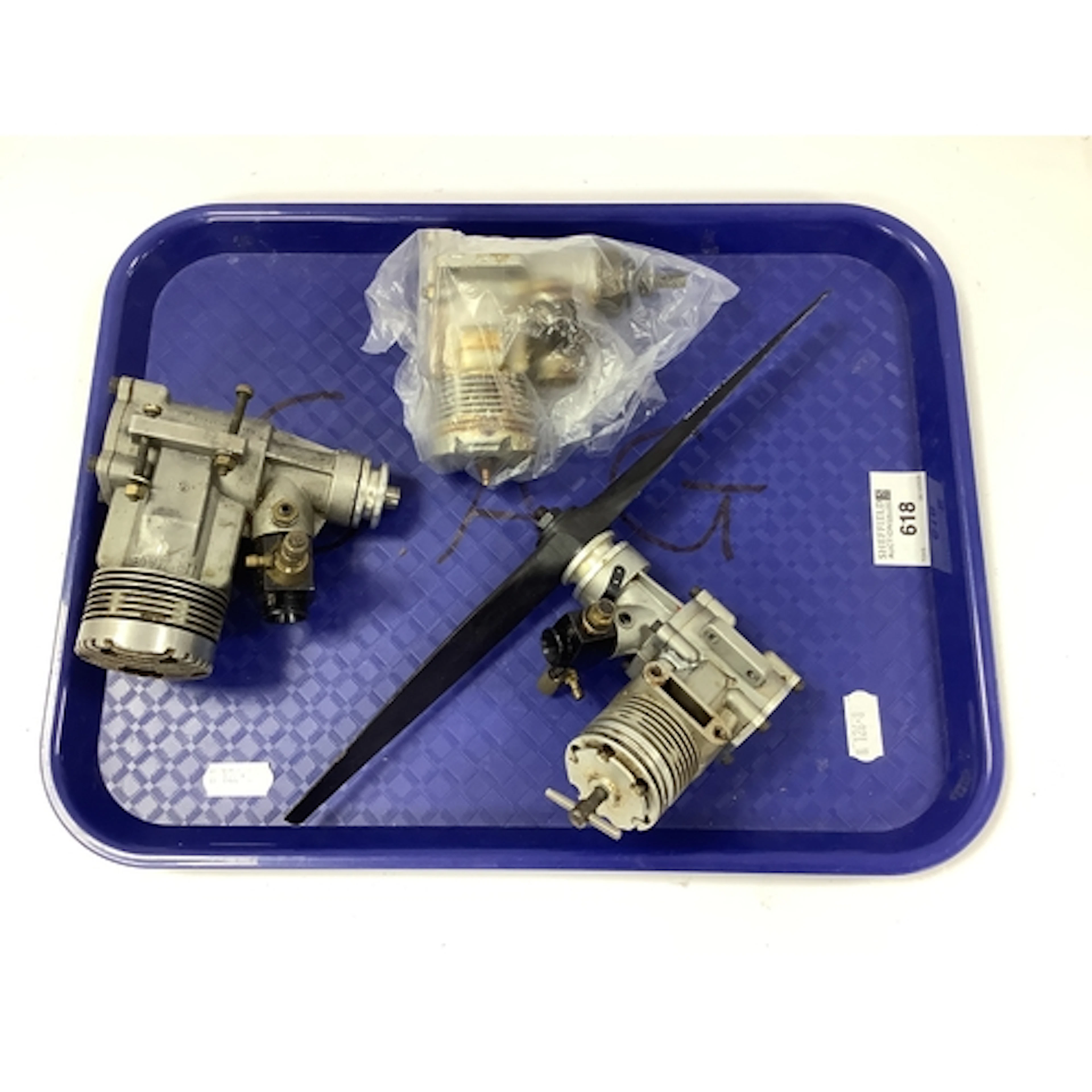 Three Model Aero Engines to include Irvine 61 and 40 (with p...