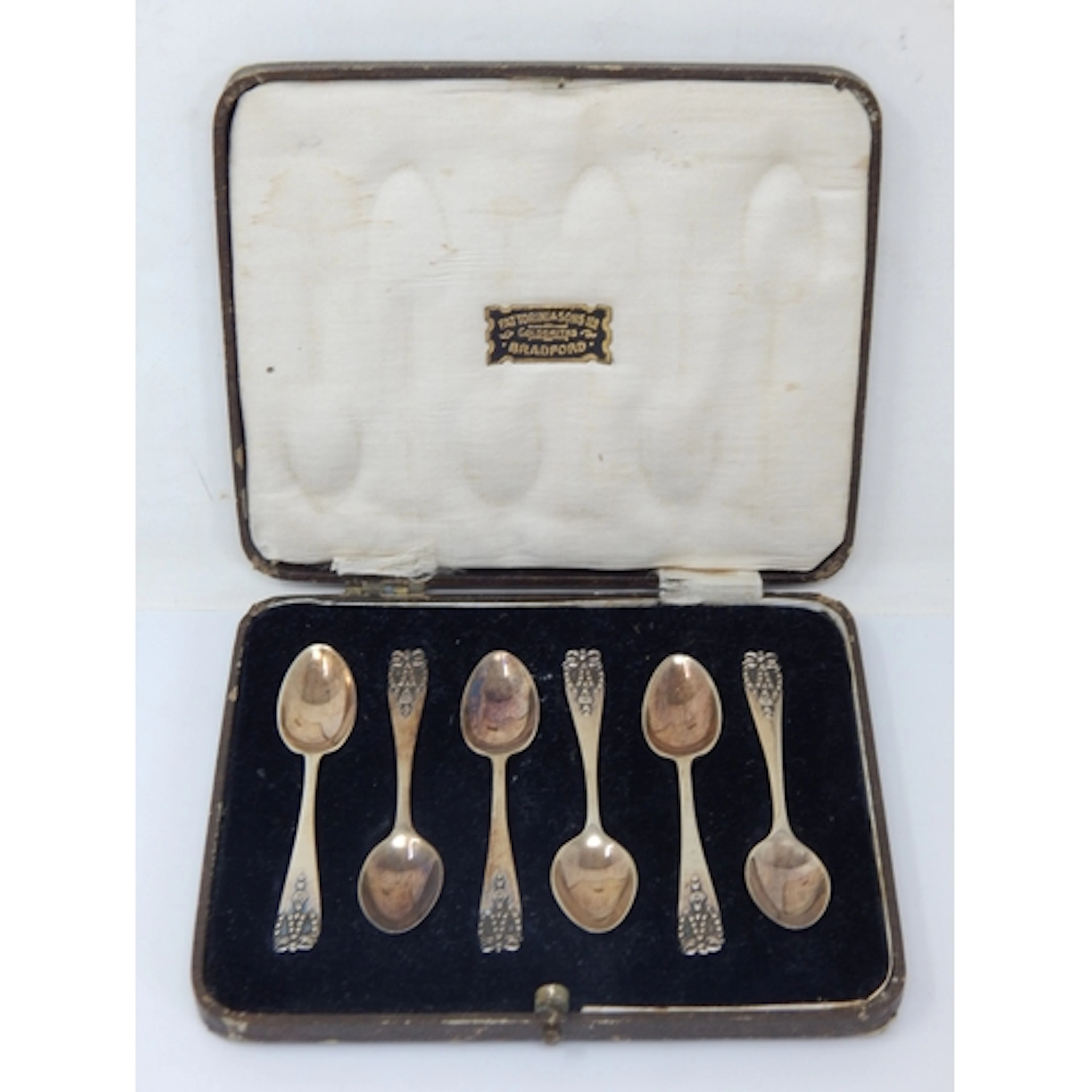 A Set of 6 Silver Coffee Spoons Hallmarked London 1924 by Da...