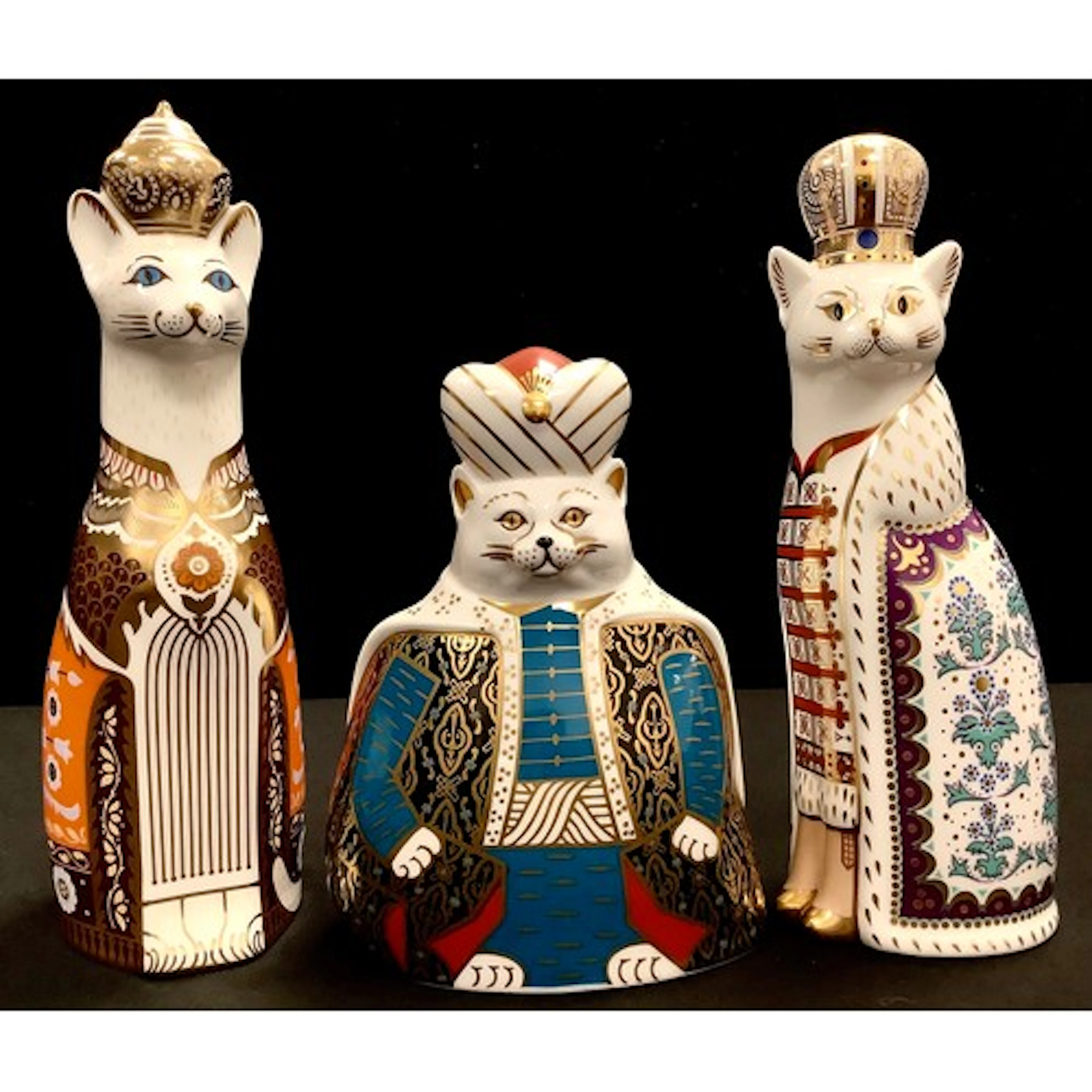 A Royal Crown Derby models from the Royal Cats Collection, R...