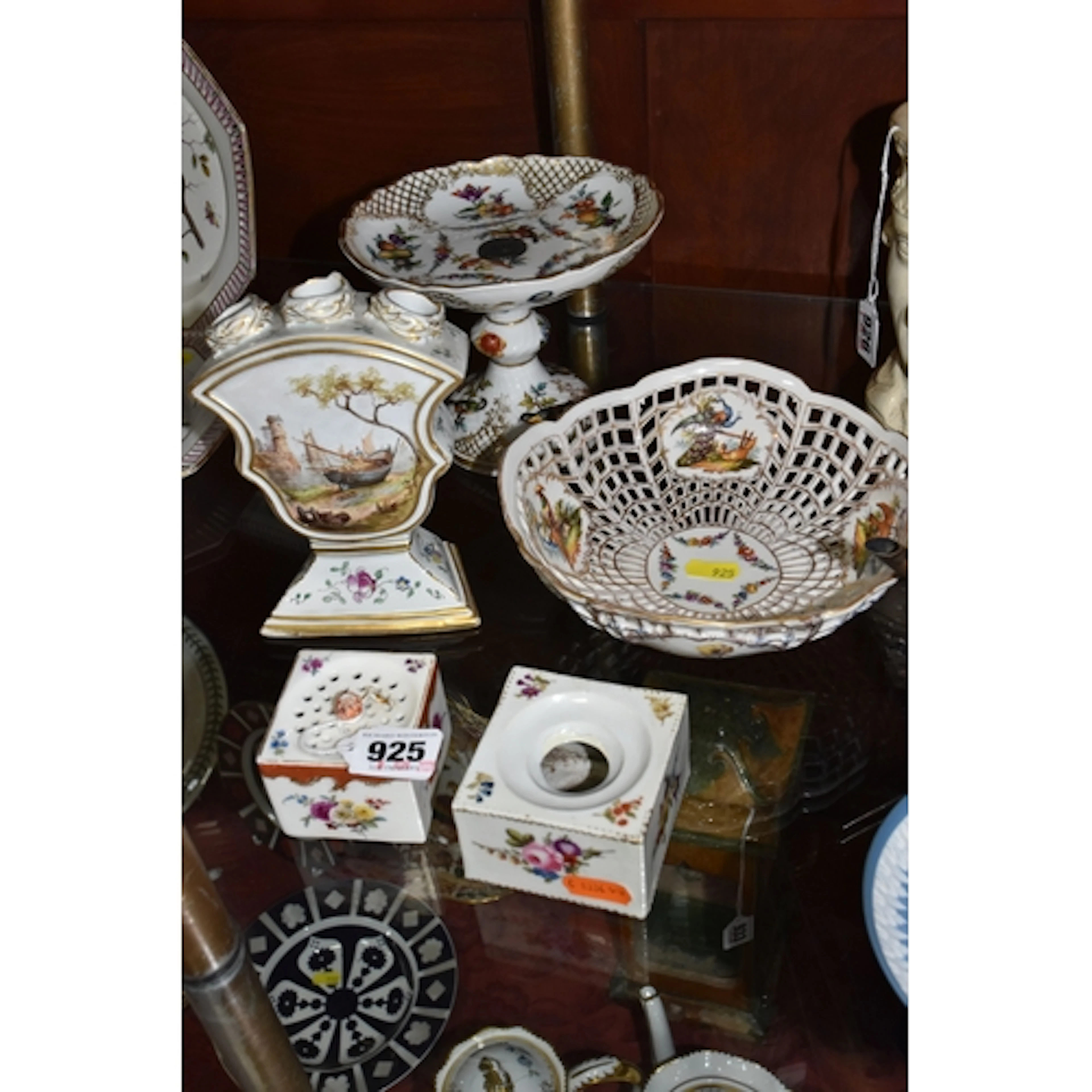 FIVE PIECES OF 19TH AND 20TH CENTURY CONTINENTAL PORCELAIN, ...