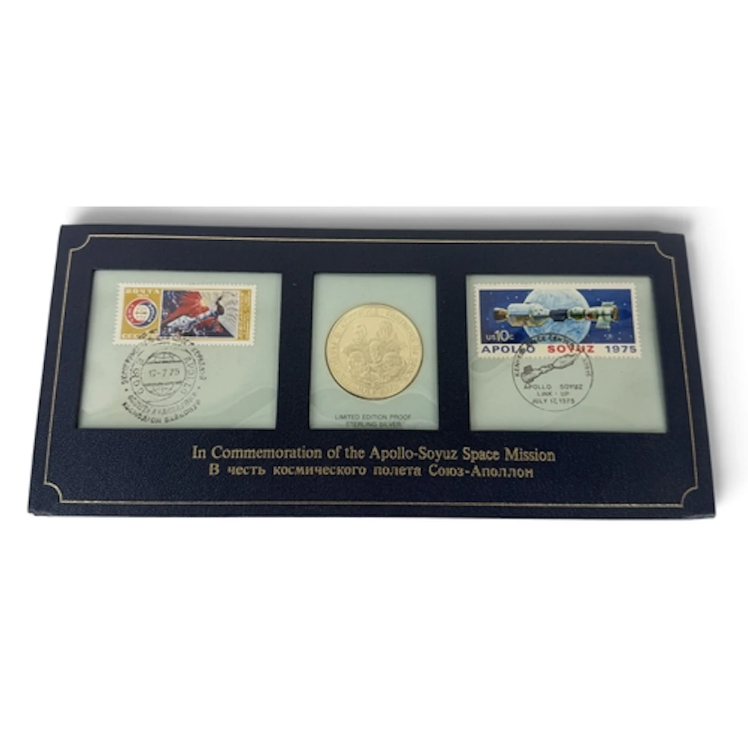 IN COMEMMORATION OF THE APOLLO-SOYUZ SPACE MISSION, SILVER P...