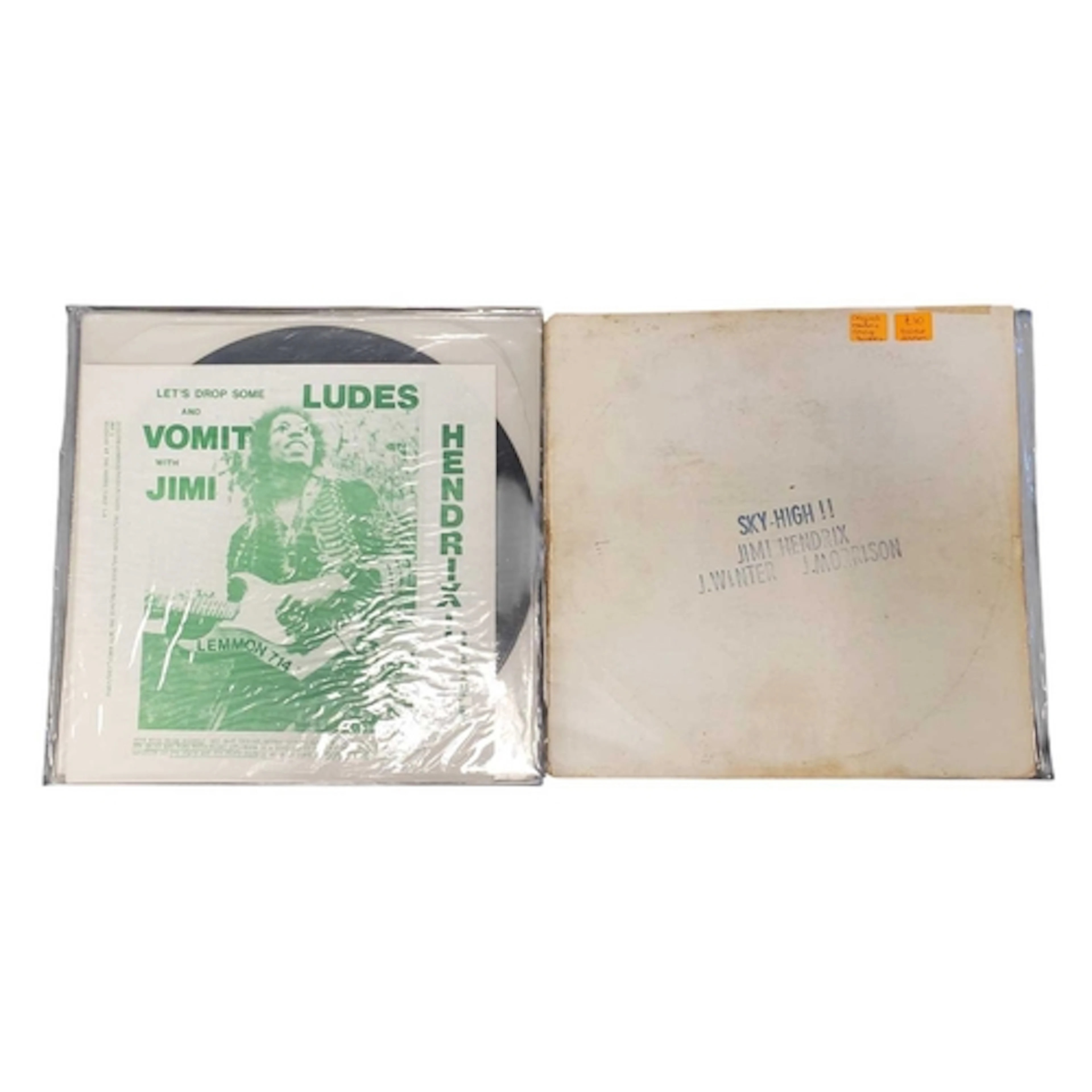 Jimi Hendrix - Two late 20th century vintage LP vinyl record...