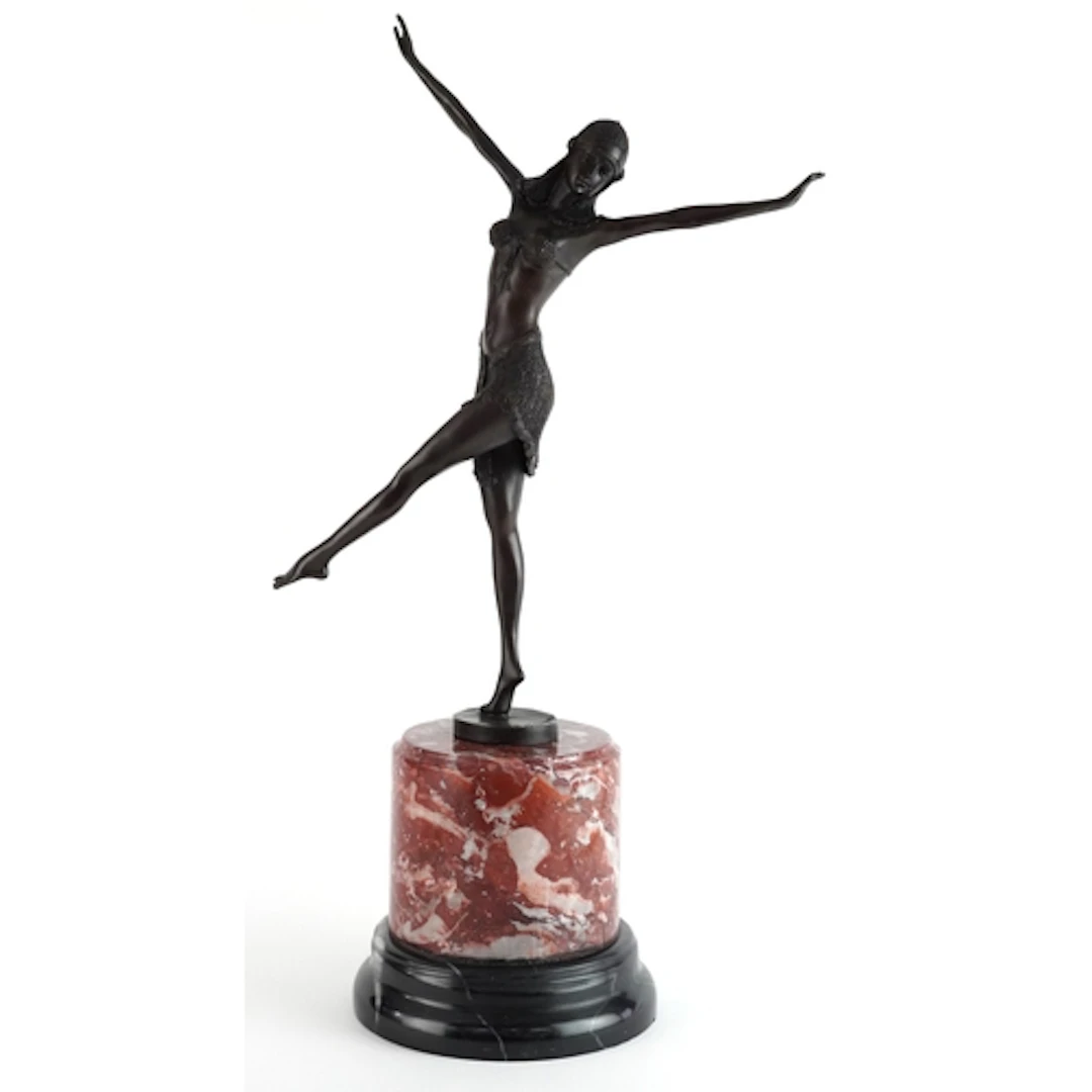 After D. H. Chiparus, patinated bronze study of an Art Deco ...