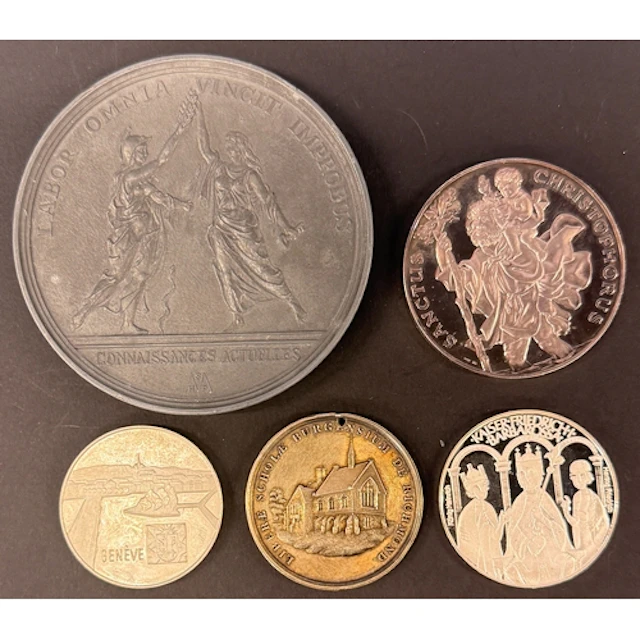 A group of five European commemorative medals, comprising a ...