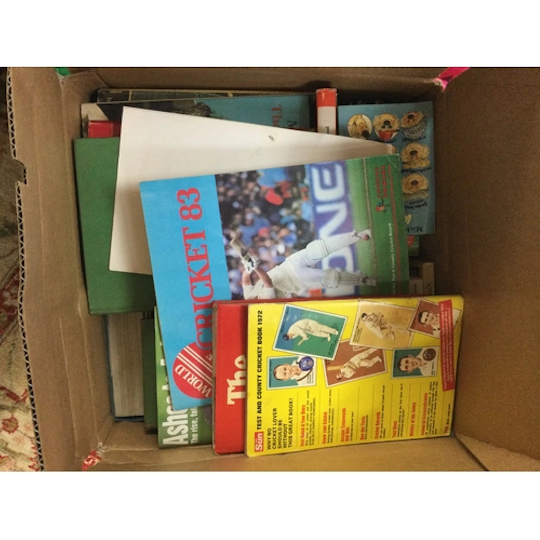 Large Quantity of cricket books
