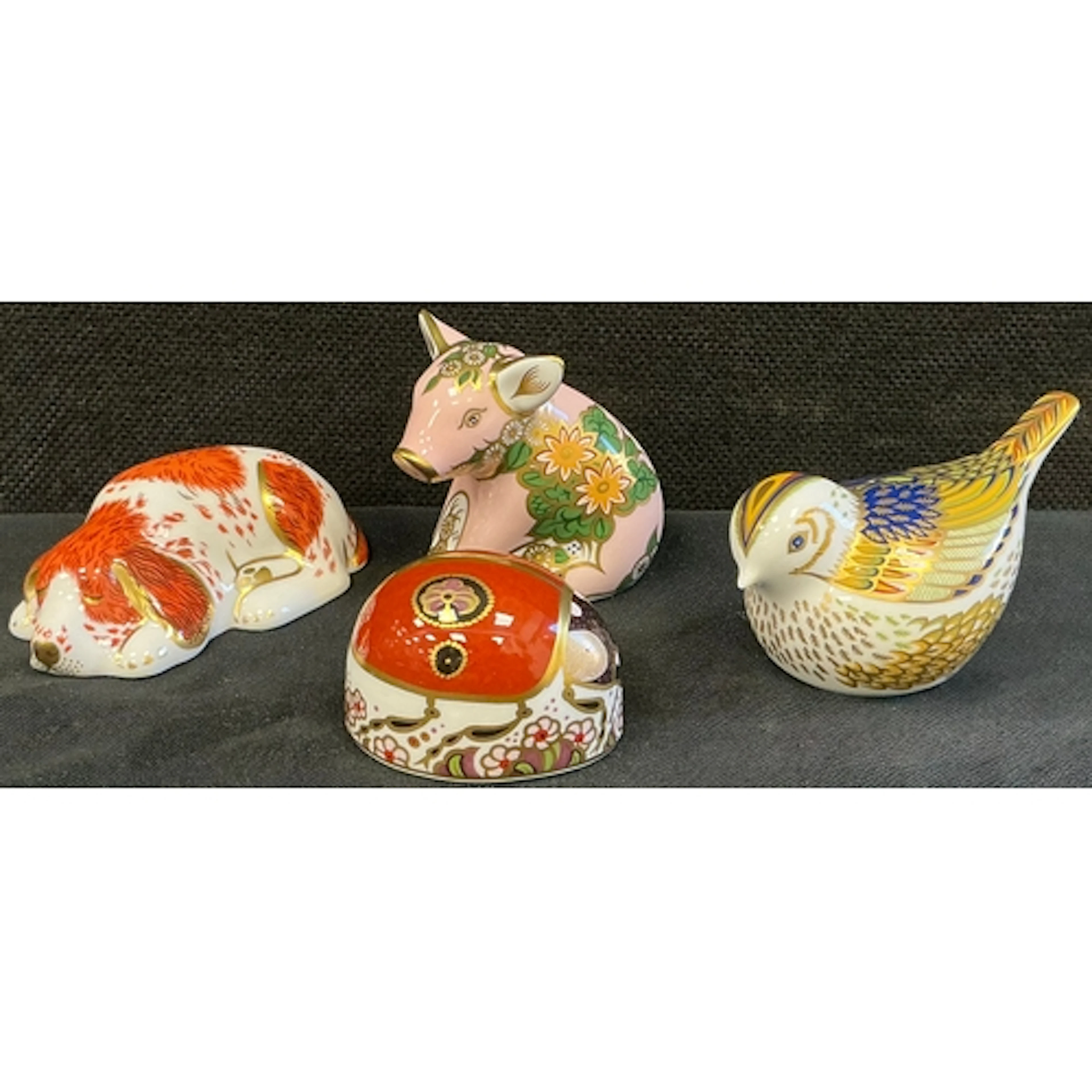 Royal crown Derby paperweights to include, lady bird, collec...