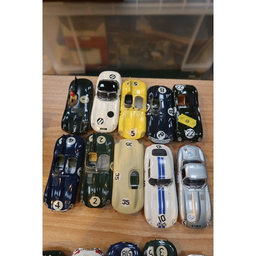 10 Various small scale Jaguar Sports Racing Cars
