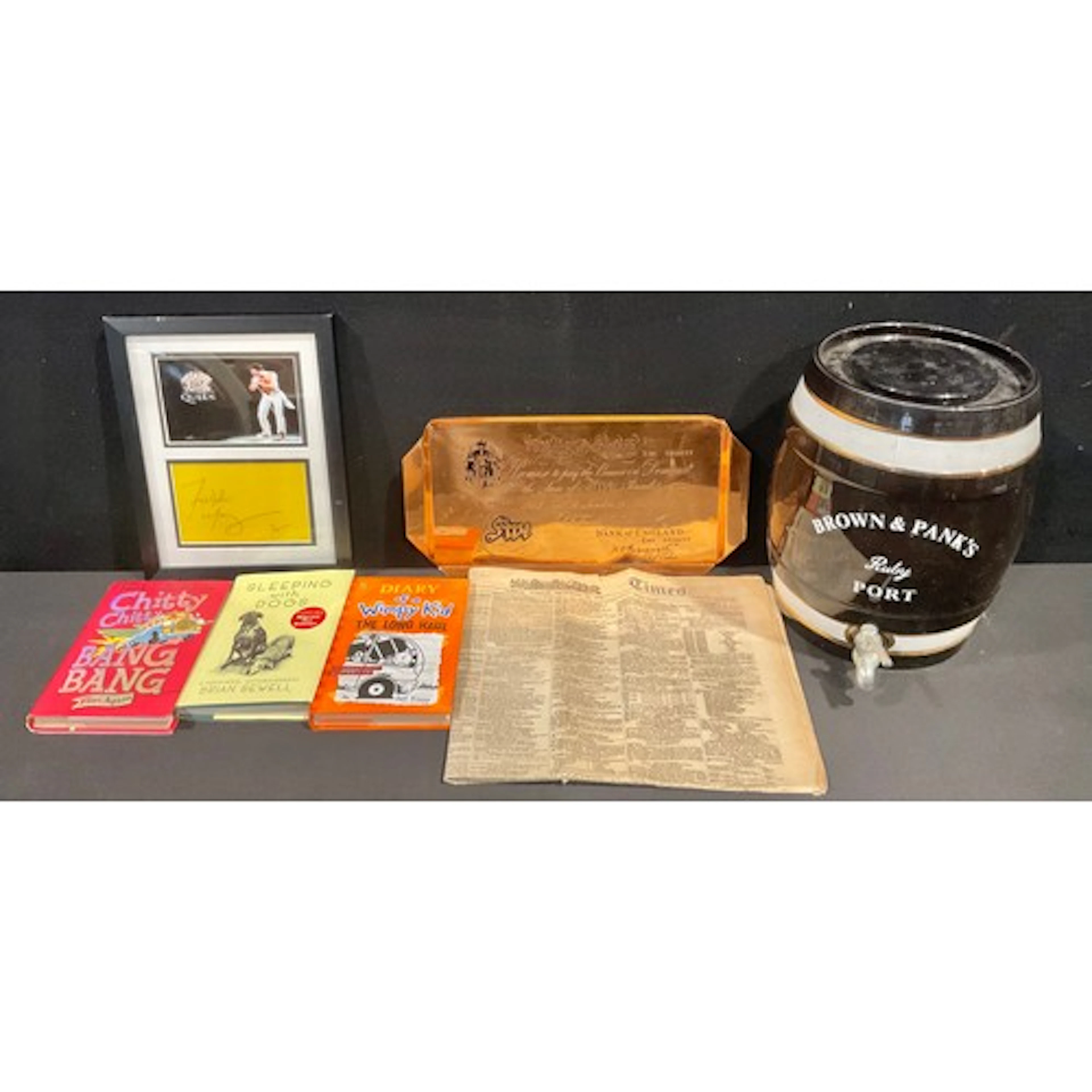 Boxes & Objects - a copper commemorative tray engraved depic...