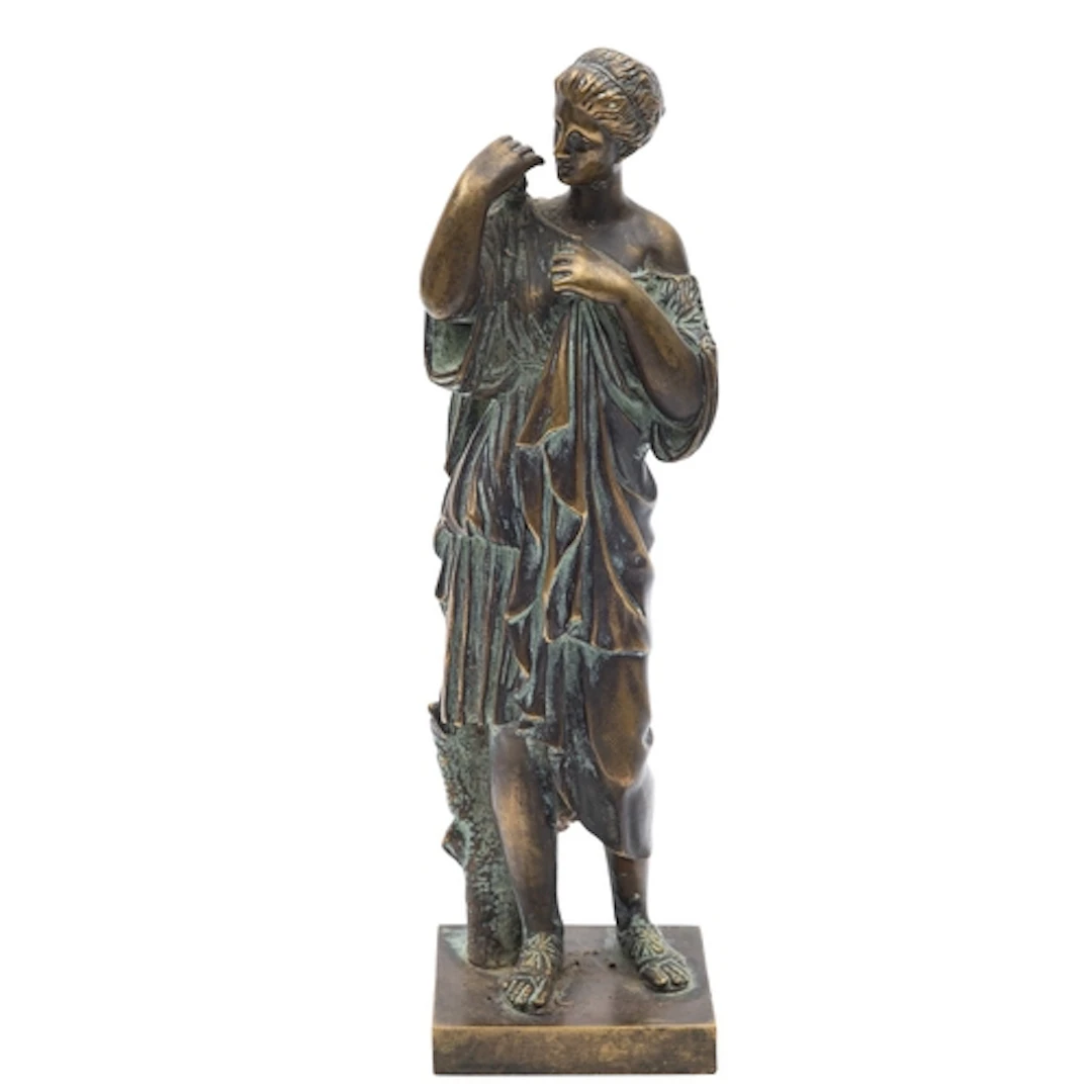 A French bronze model of the Diane de Gabies (Diana of Gabii...