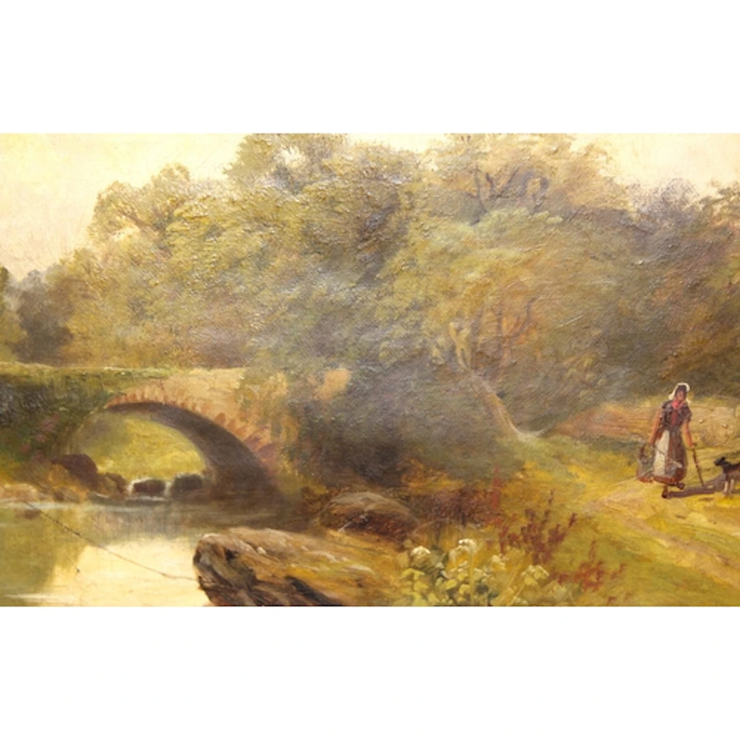 J. Cardwell, pair of oil paintings on canvas, river scenes, ...