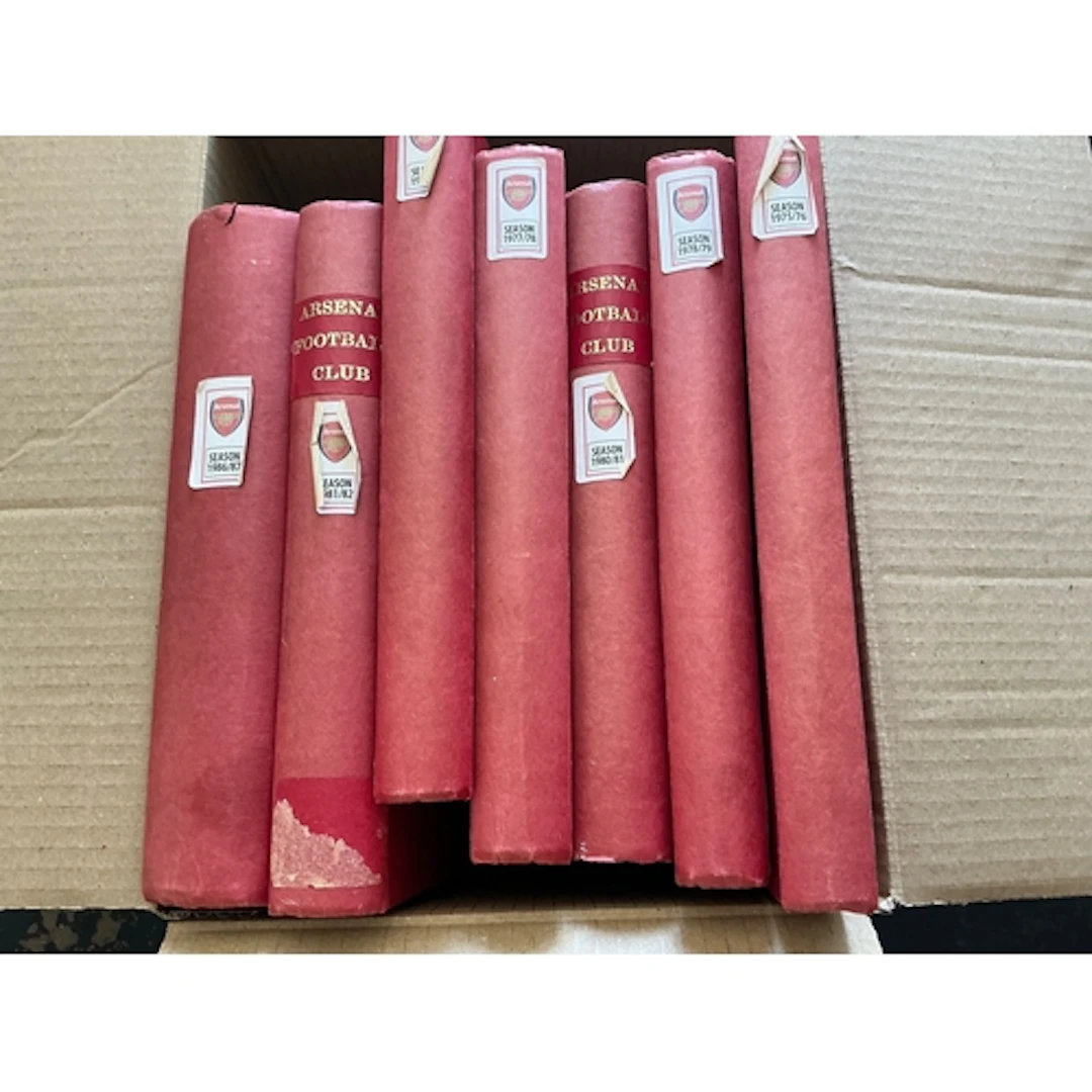 Arsenal Bound Volumes Of Football Programmes: Volumes for 75...