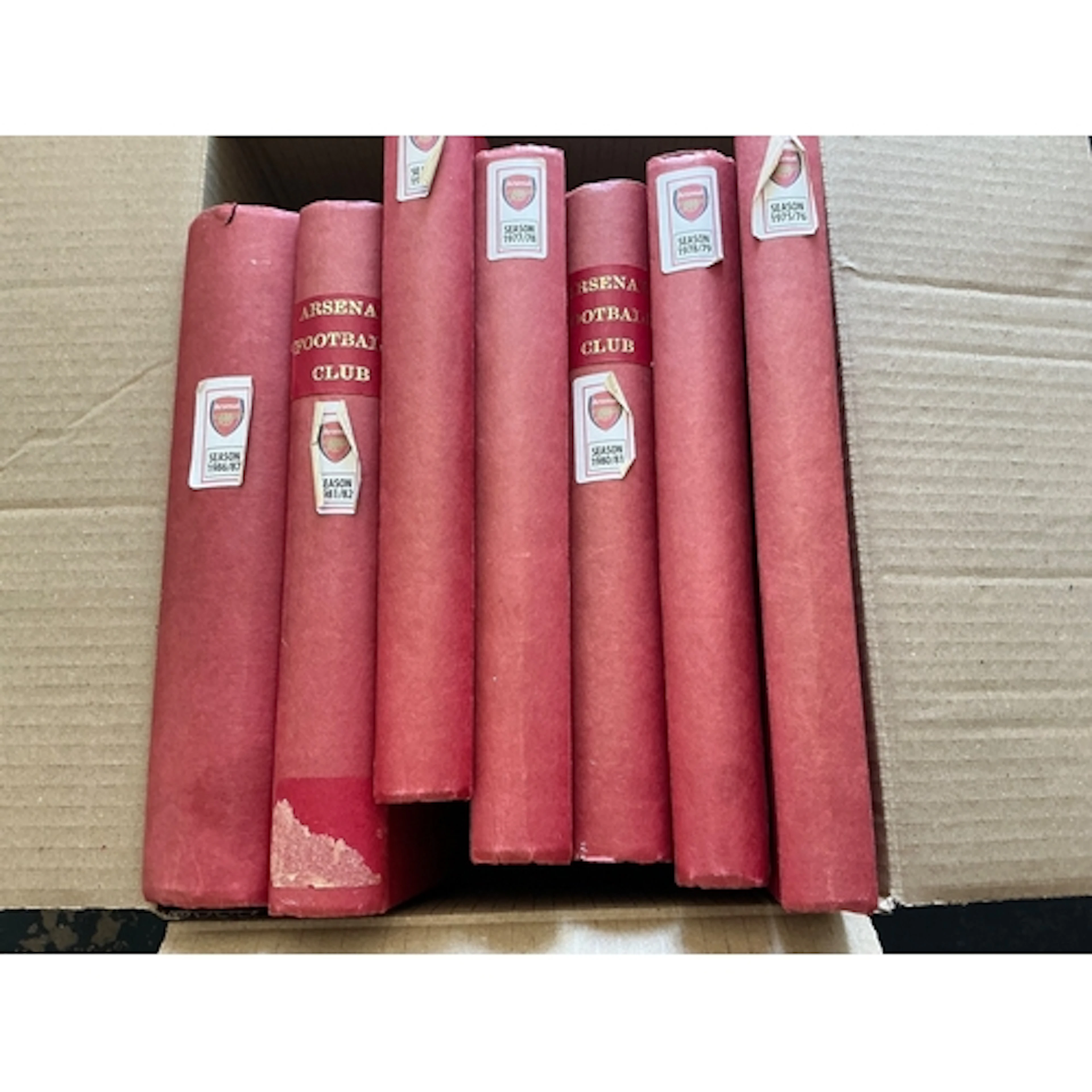 Arsenal Bound Volumes Of Football Programmes: Volumes for 75...