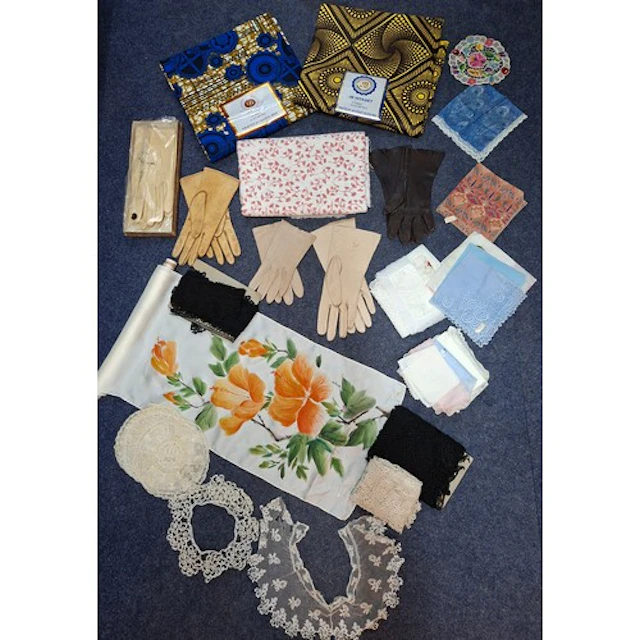 A mixed lot comprising ladies vintage driving gloves, 2 Libe...
