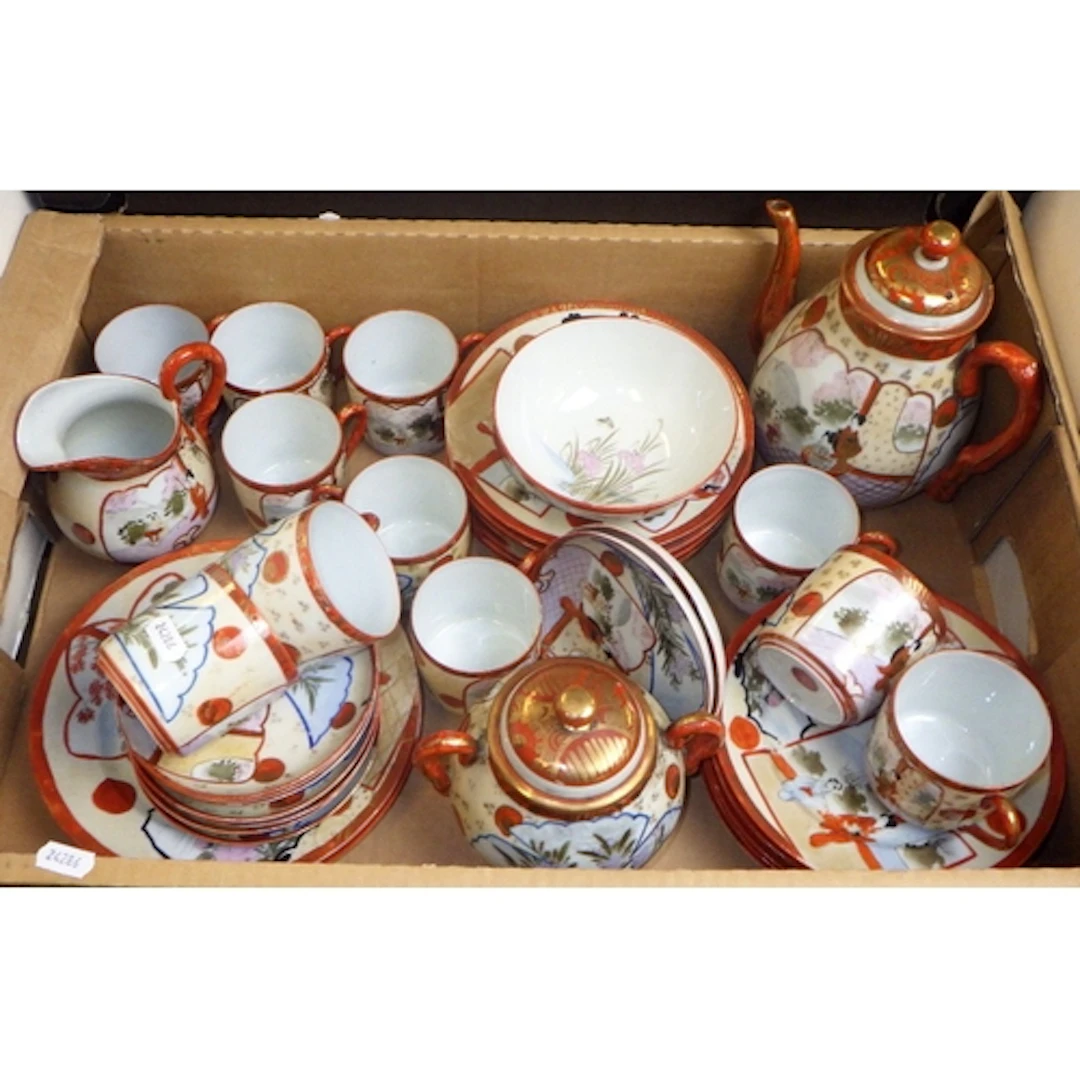 A qty of Japanese tea ware AF