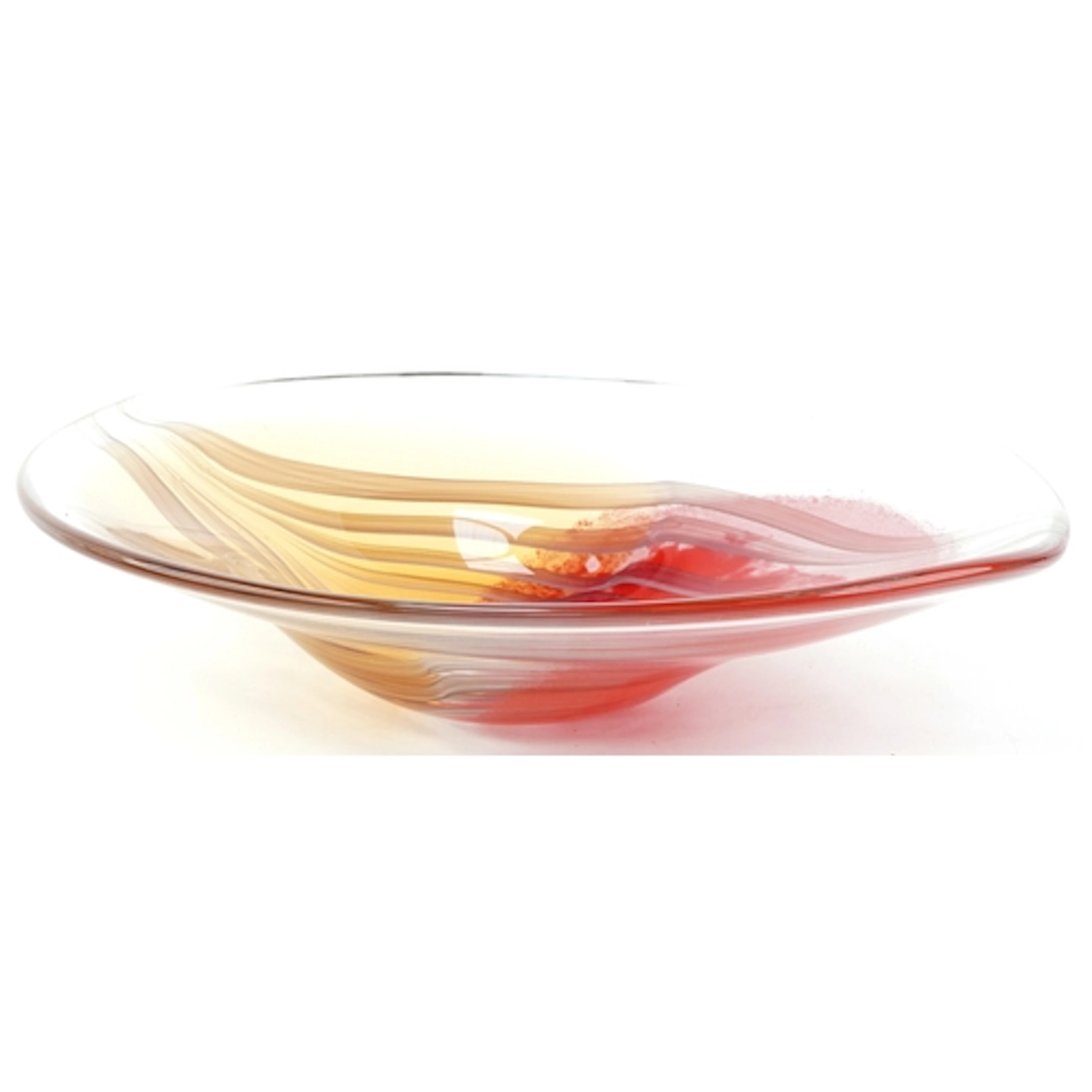 An Italian glass oval centrepiece bowl by Duccio di Segna, c...