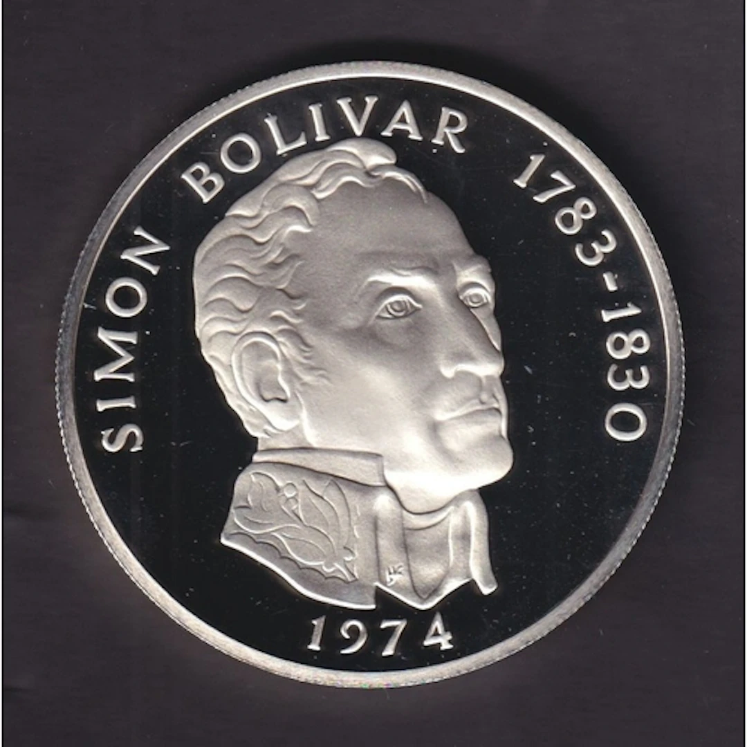 1974 Republic of Panama Silver (.925) Proof 20 Balboas coin,...