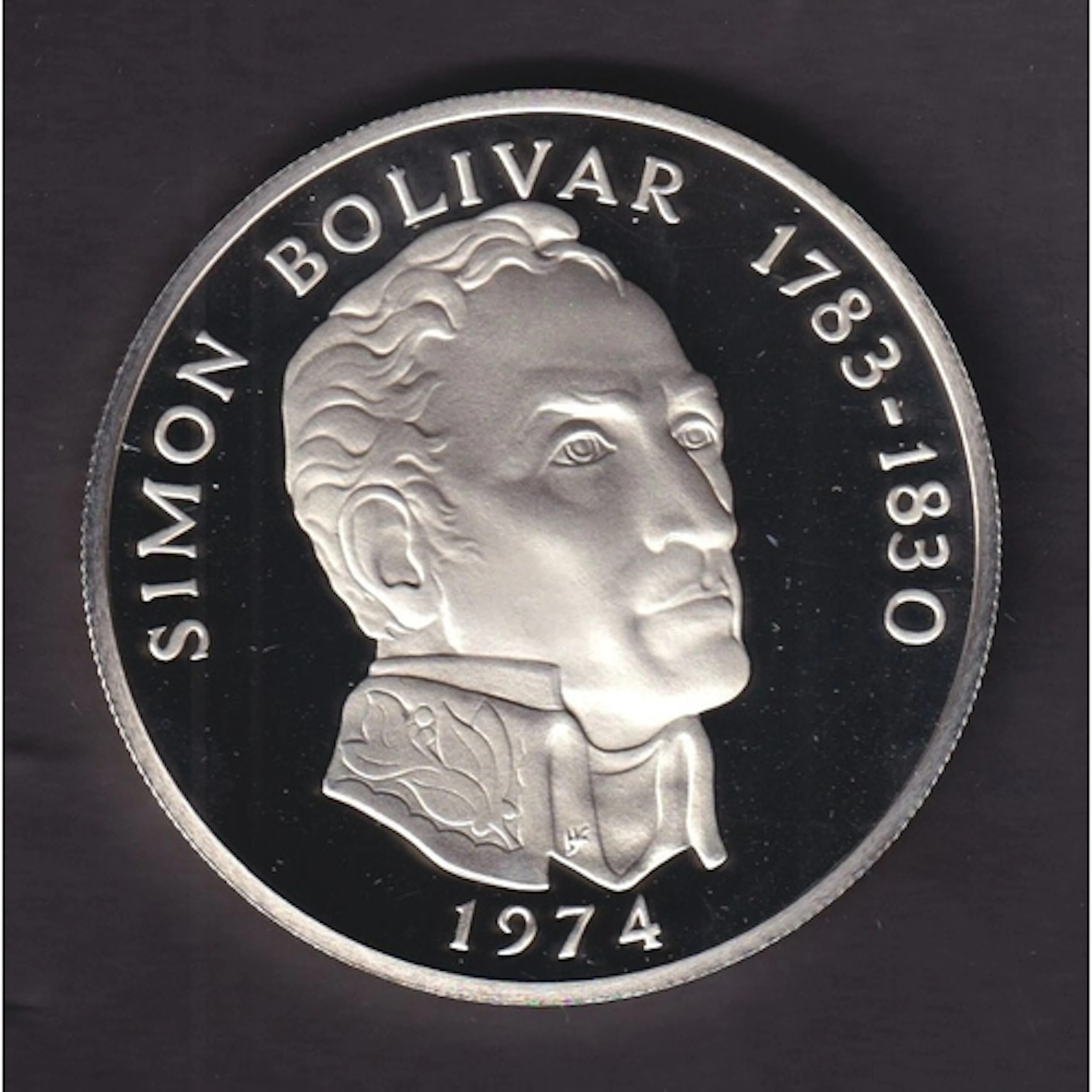 1974 Republic of Panama Silver (.925) Proof 20 Balboas coin,...
