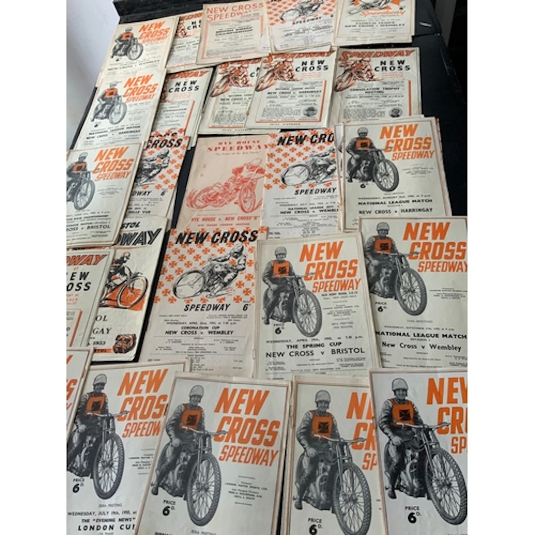 New Cross Speedway Programmes: Around 60 from the 1946 to 1...