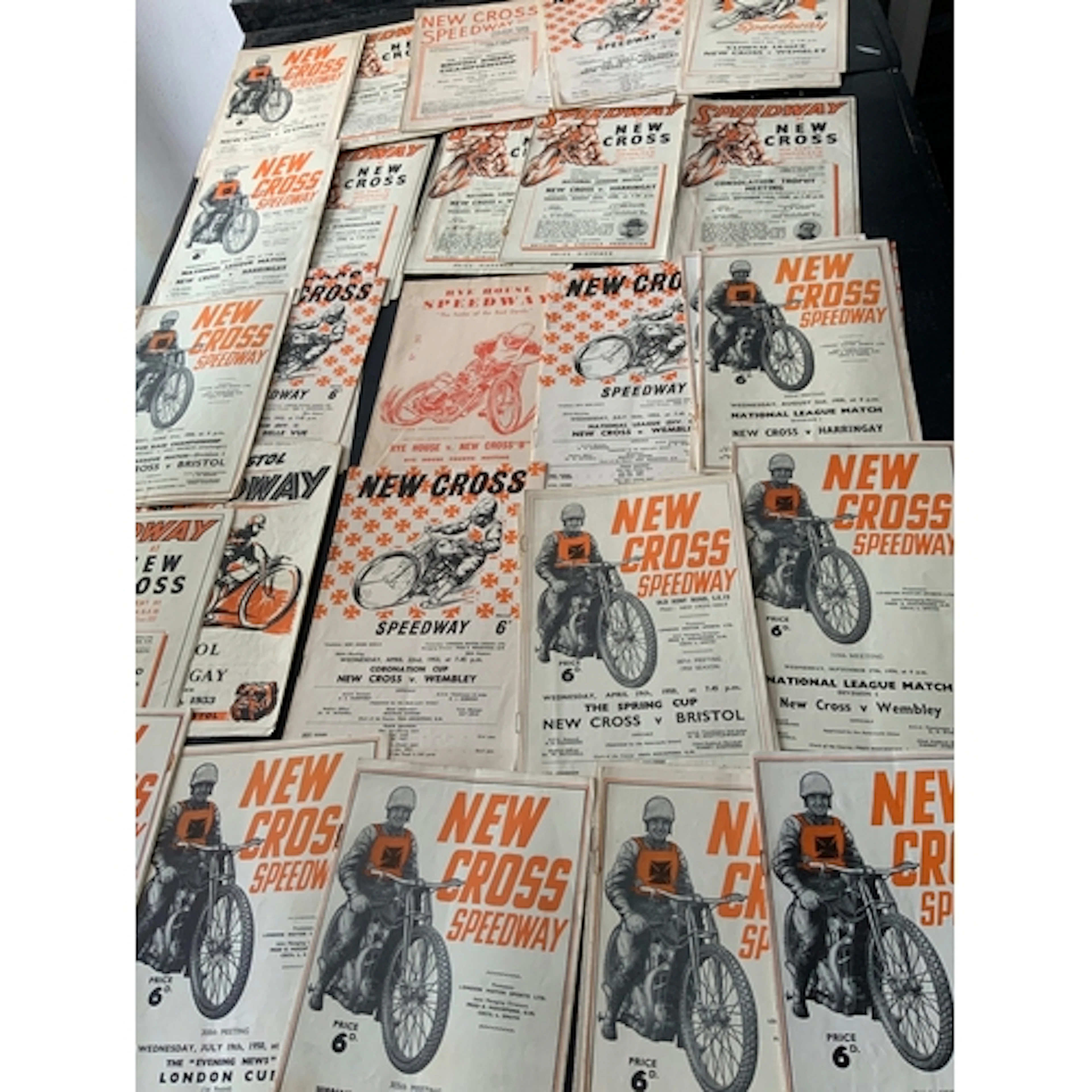 New Cross Speedway Programmes: Around 60 from the 1946 to 1...
