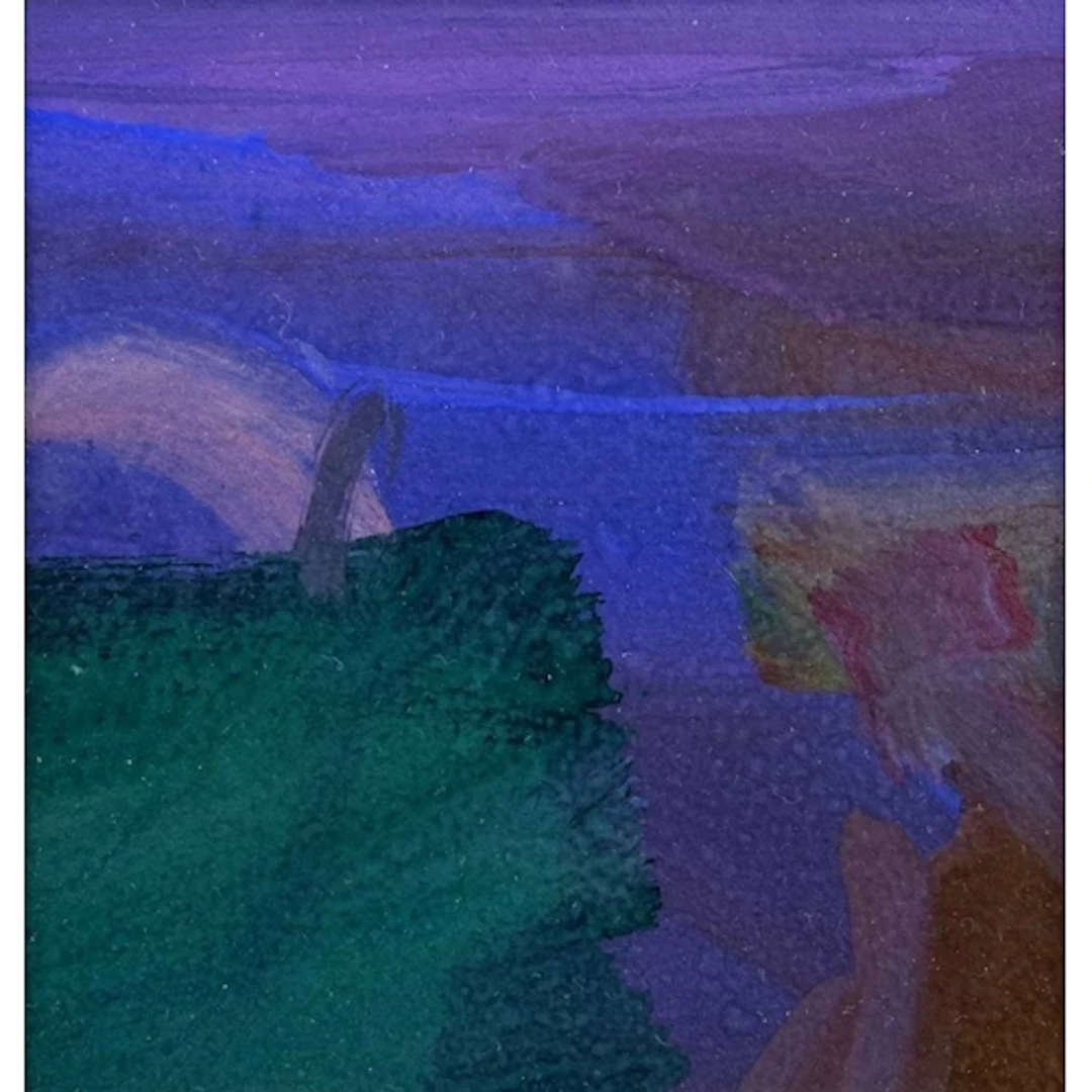 § John MILLER (1931-2002) Penwith Landscape Gouache, stamp s...