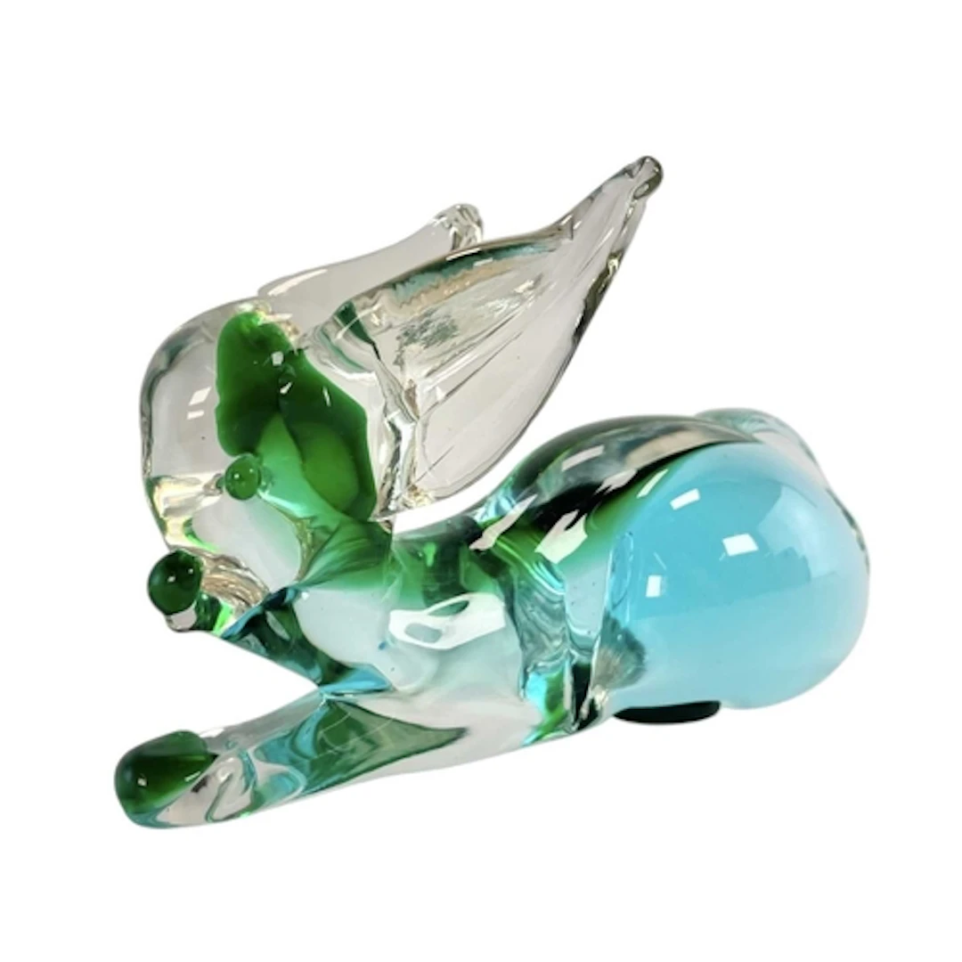 A vintage mid 20th century Murano glass sculpture of a young...
