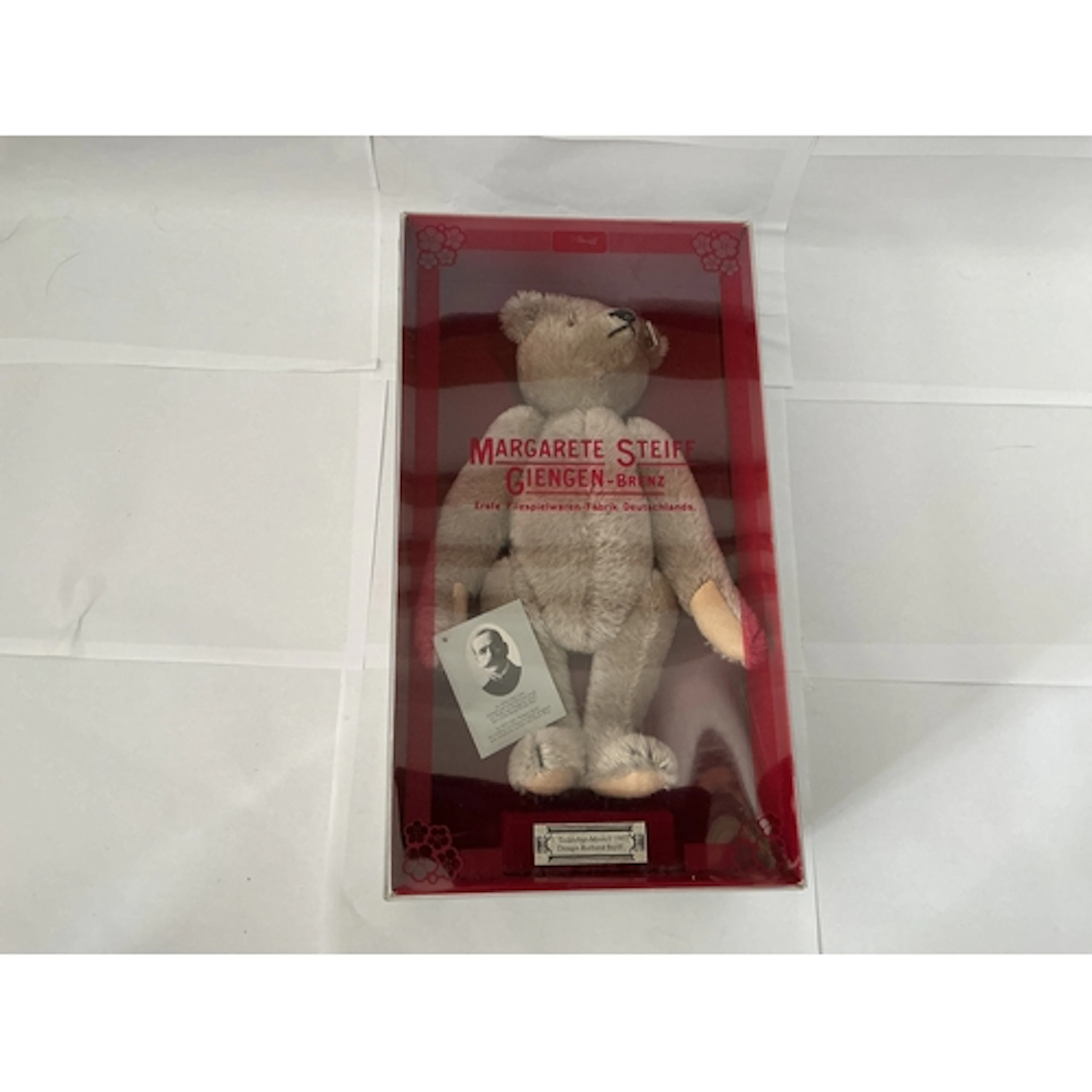 A Boxed Teddy Bear Model 1902 Steiff Bear. No Reserve.