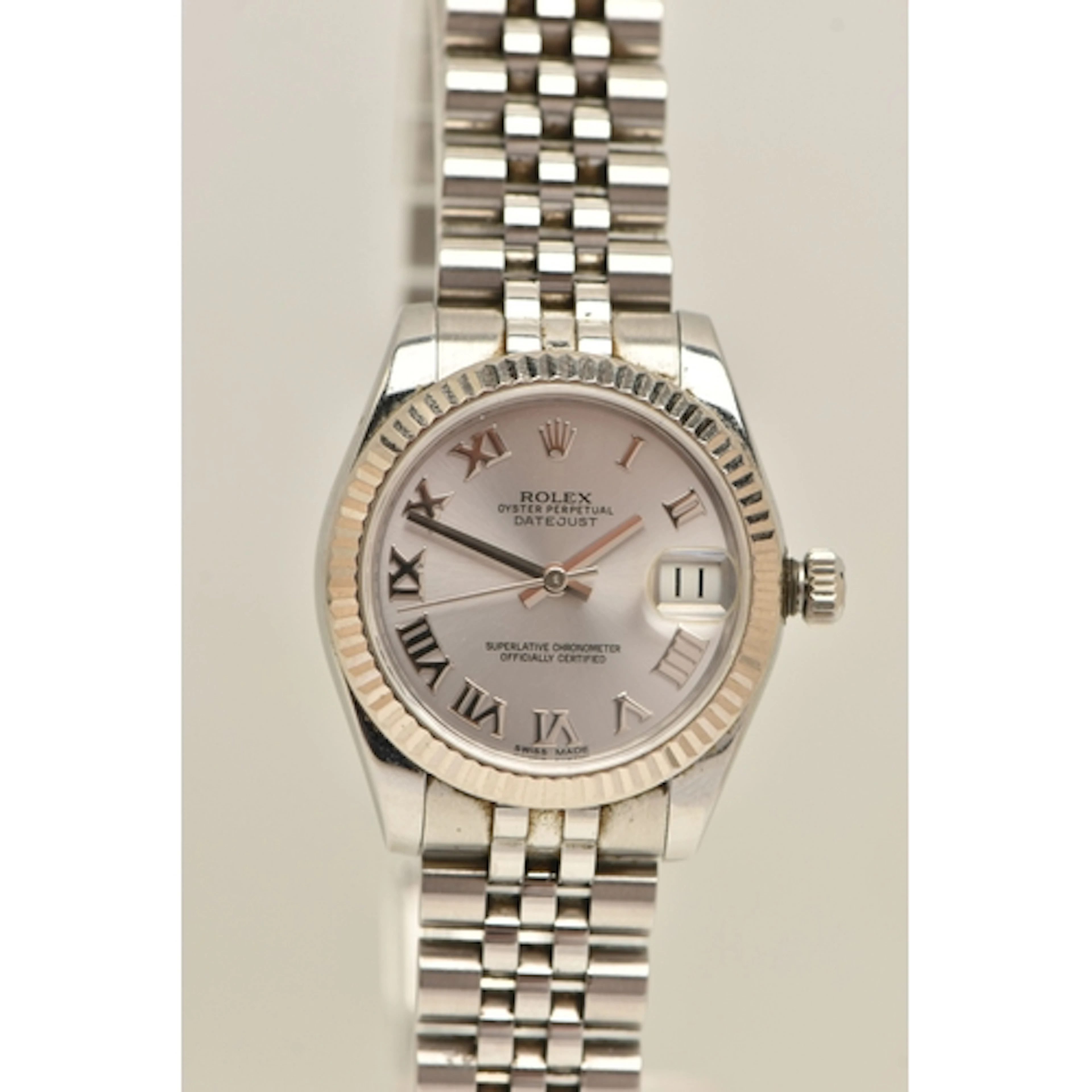 A BOXED ROLEX OYSTER PERPETUAL LADY DATEJUST 31MM WRISTWATCH...