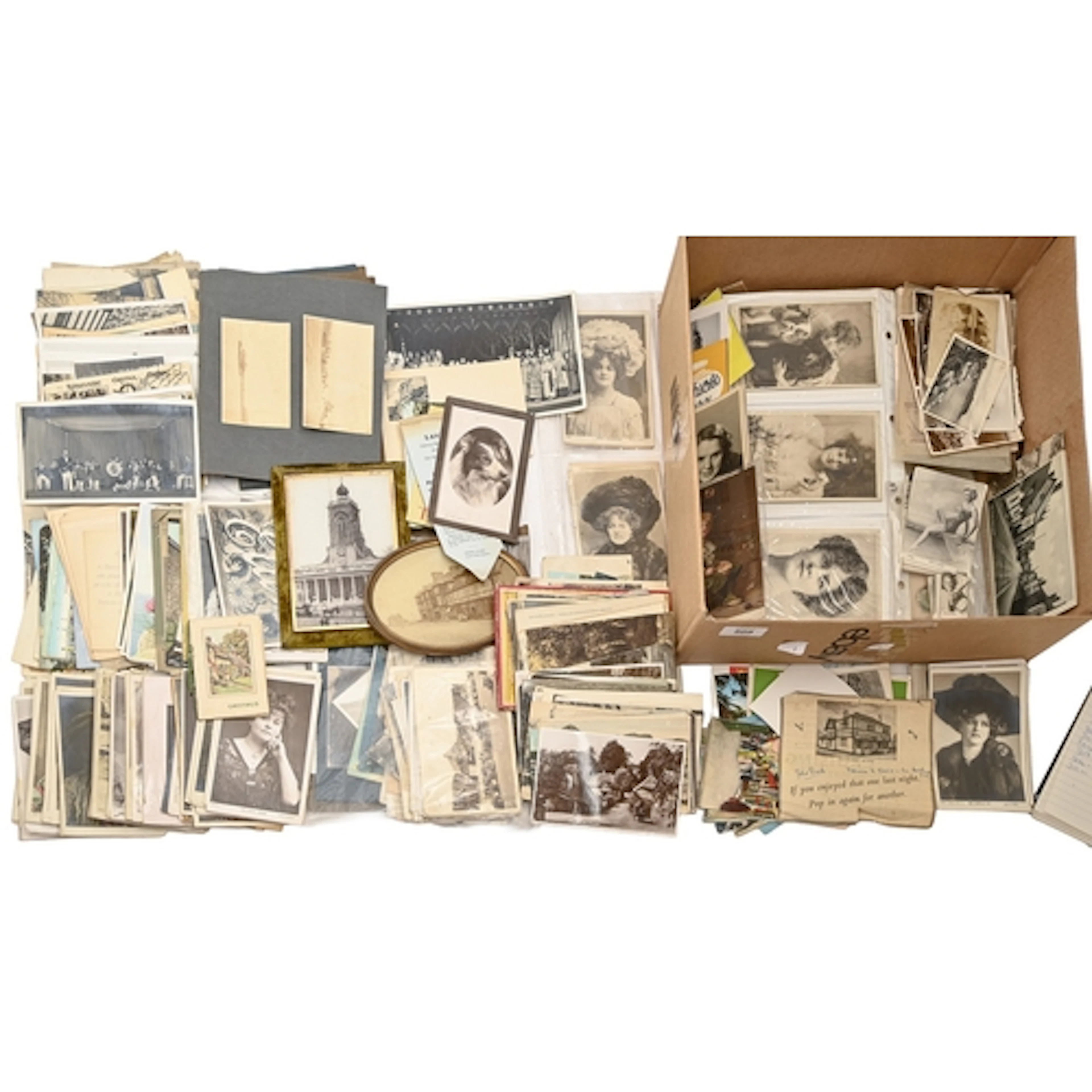 Miscellaneous real photographic and other postcards, early 2...