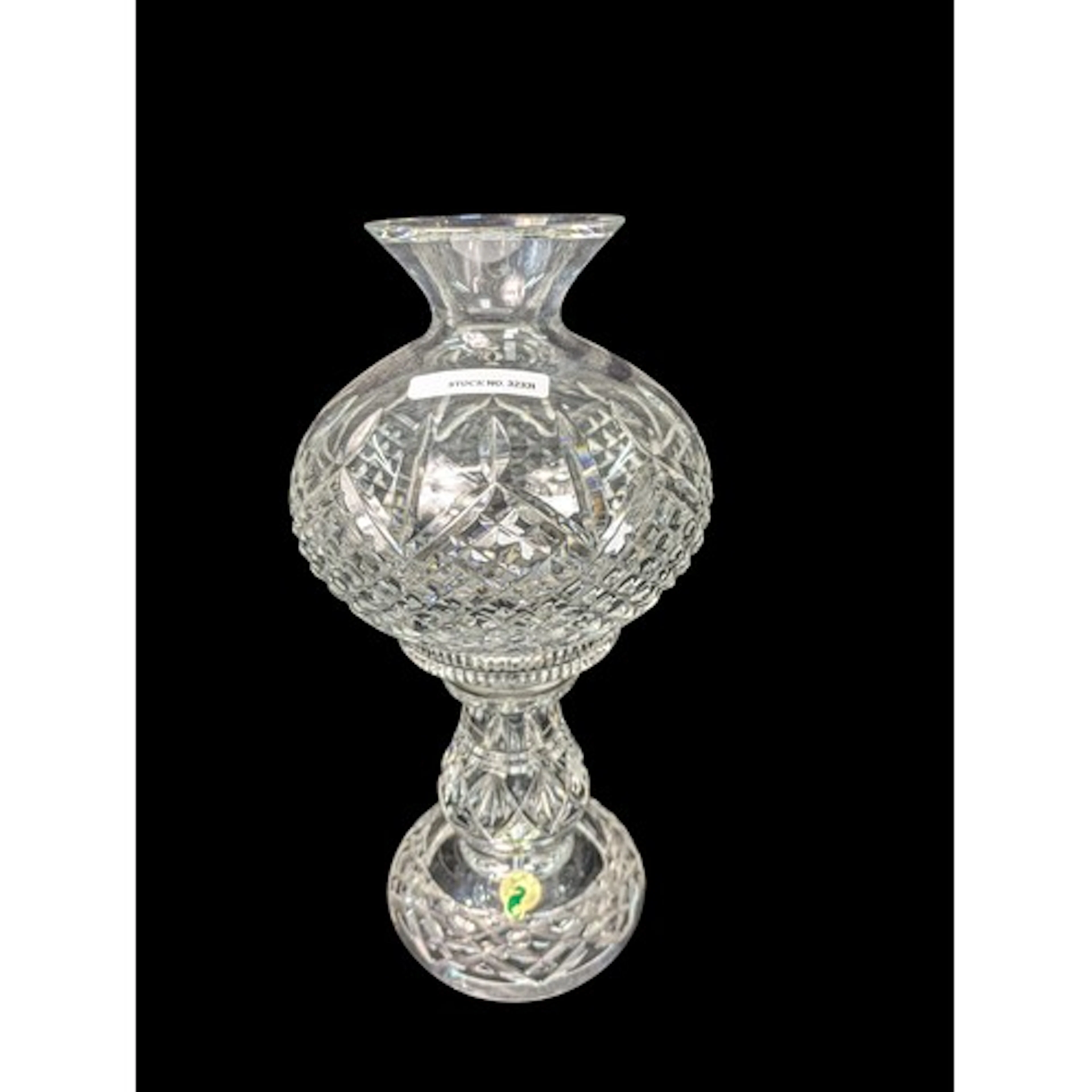 Waterford Crystal electric table lamp, made in Ireland, with...