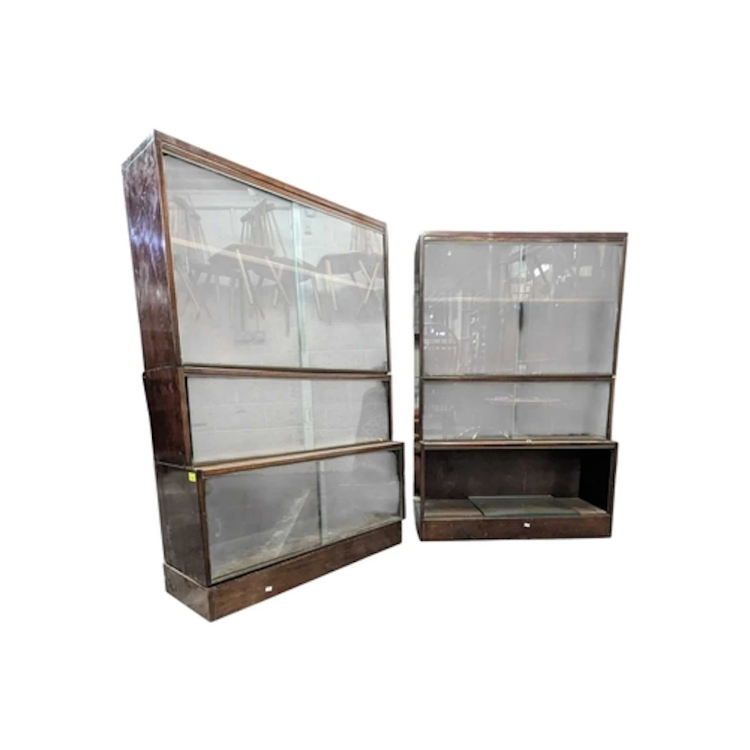 British Modern Design - A pair of mid-century mahogany lawye...