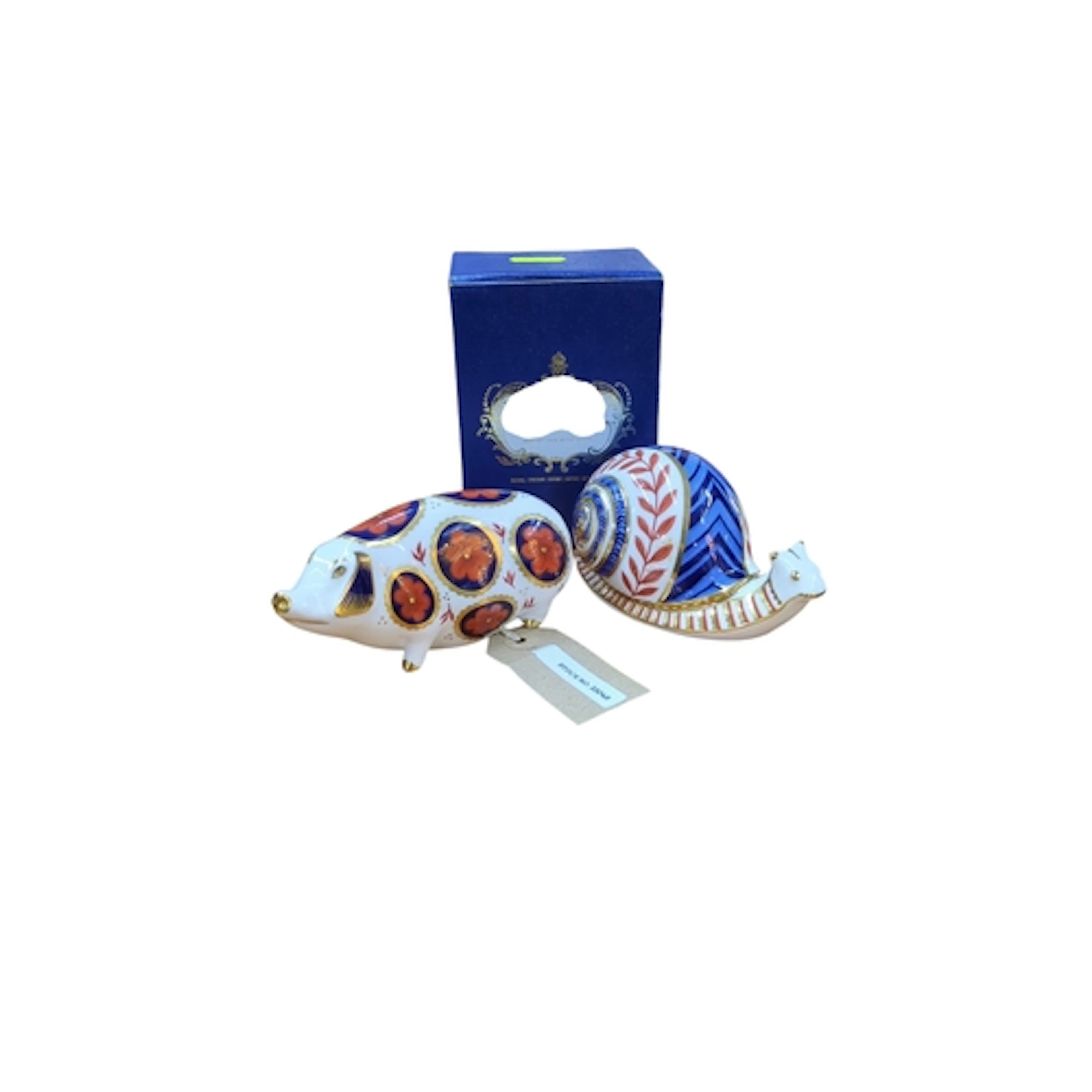 Royal Crown Derby English bone china paperweights modelled a...