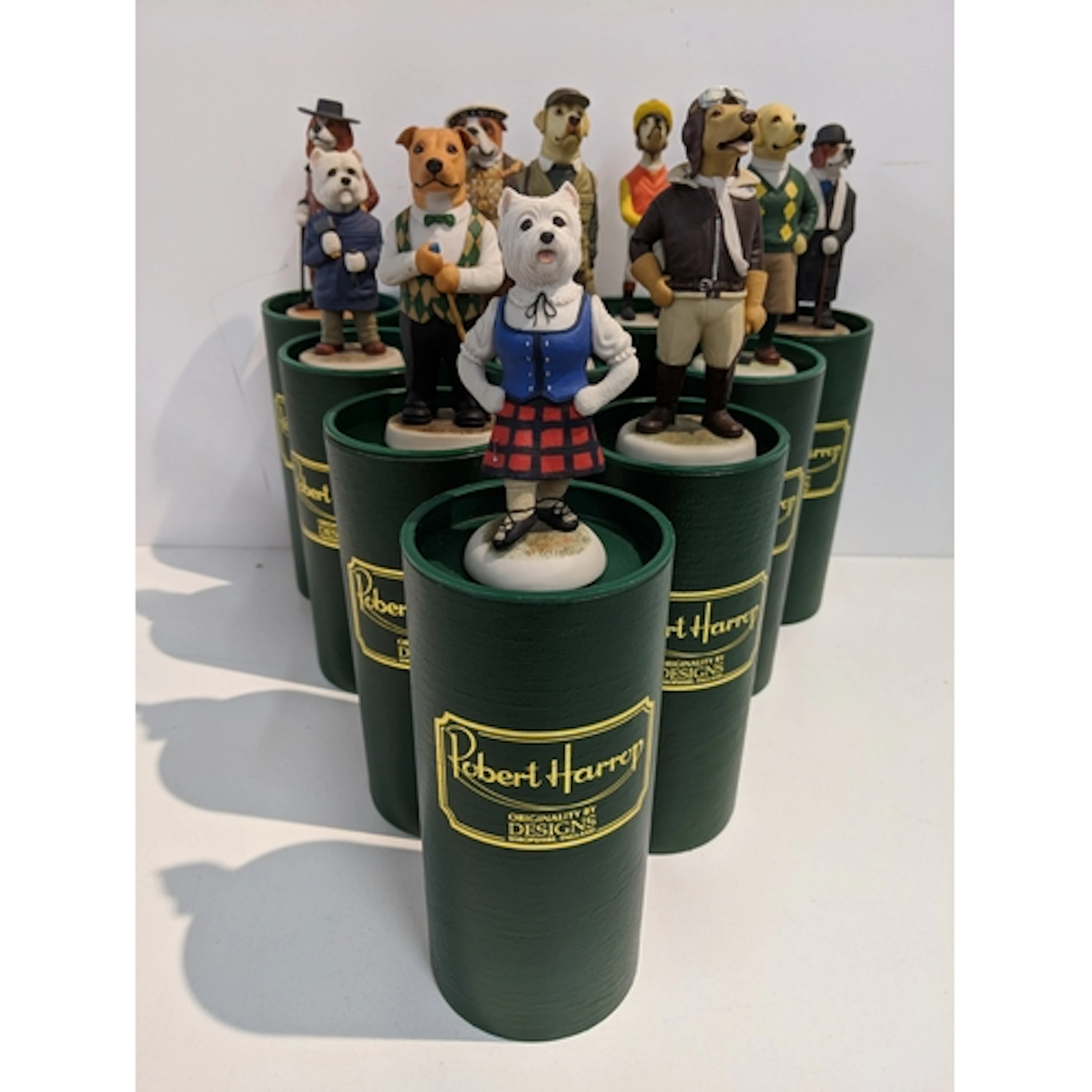 Ten Robert Harrop Design Doggie People to include CP03 Westi...